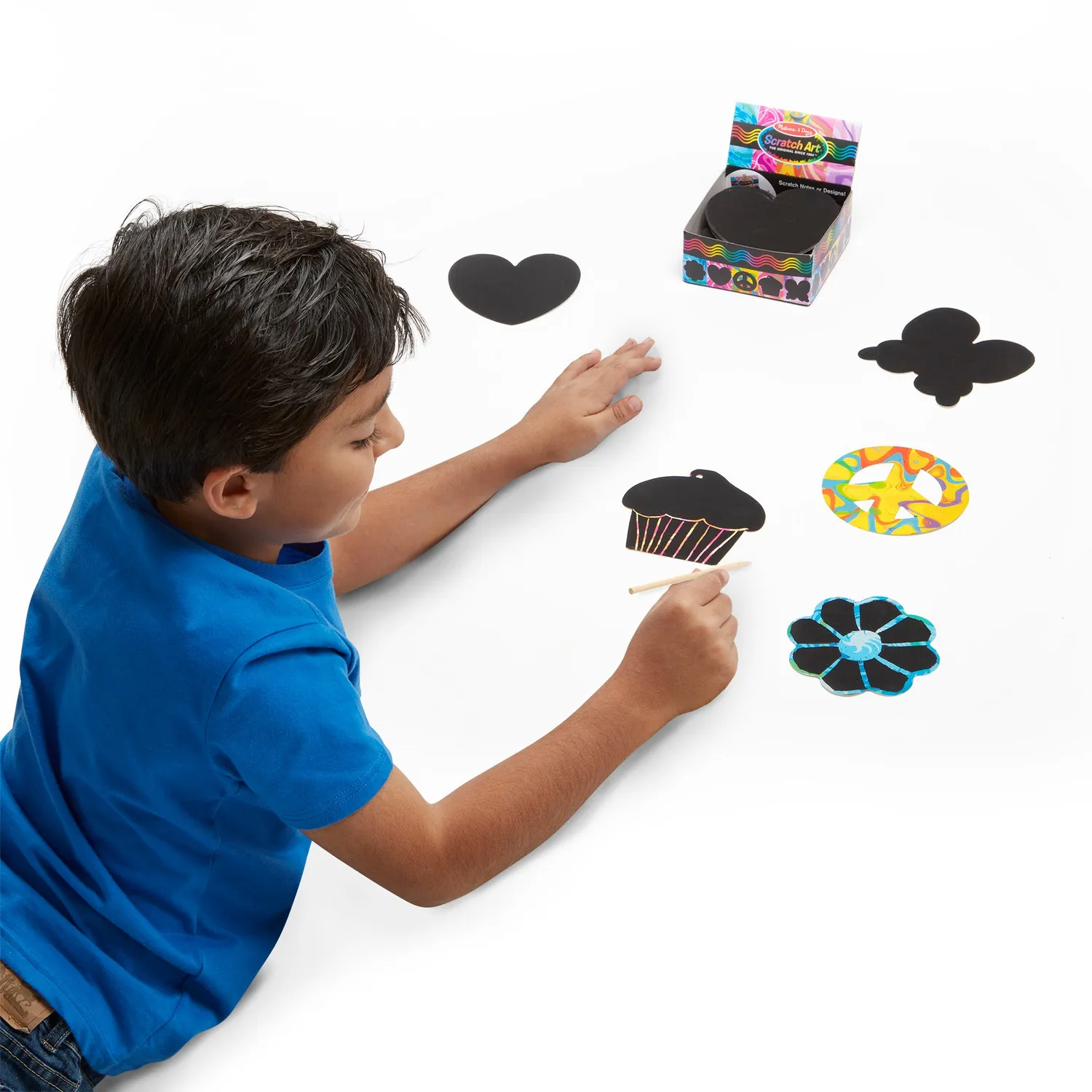 Melissa & Doug Scratch Art Friendship Notes Kratznotizen 125 Stück bunt