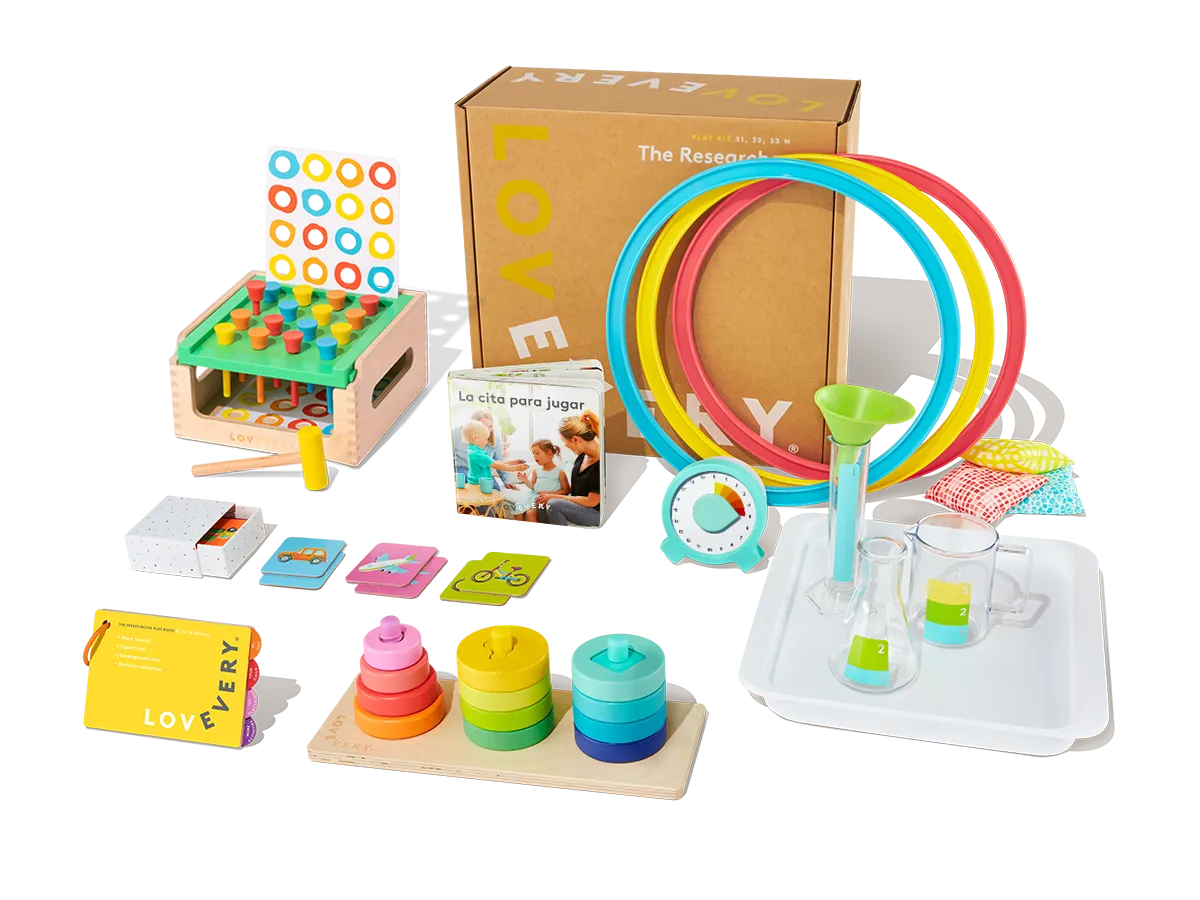 Lovevery Play Kits Das Forscher-Set Lernspielzeug Deutsch 31-33 M.