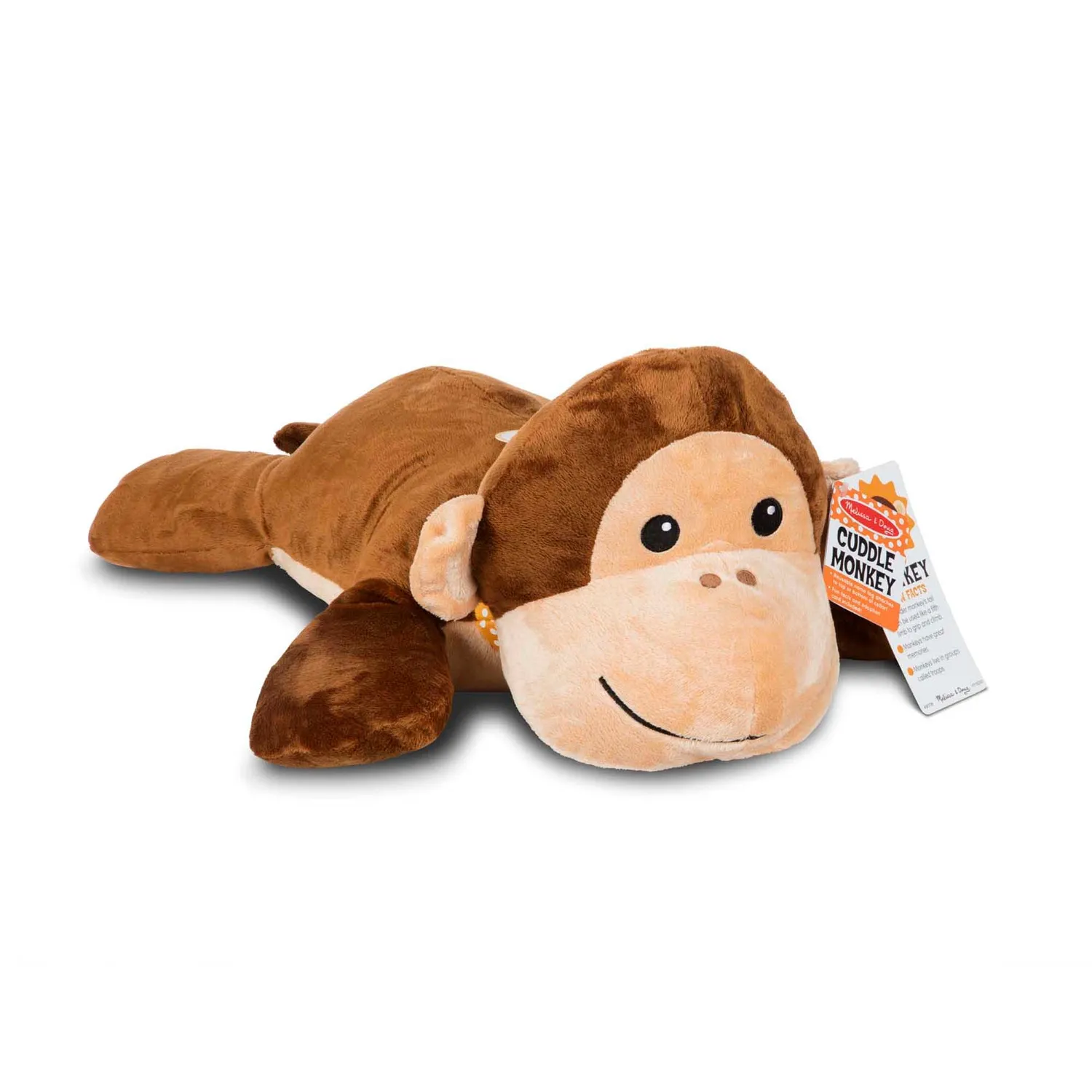 Melissa & Doug Cuddle Monkey Plüschtier Jumbo braun 70 cm