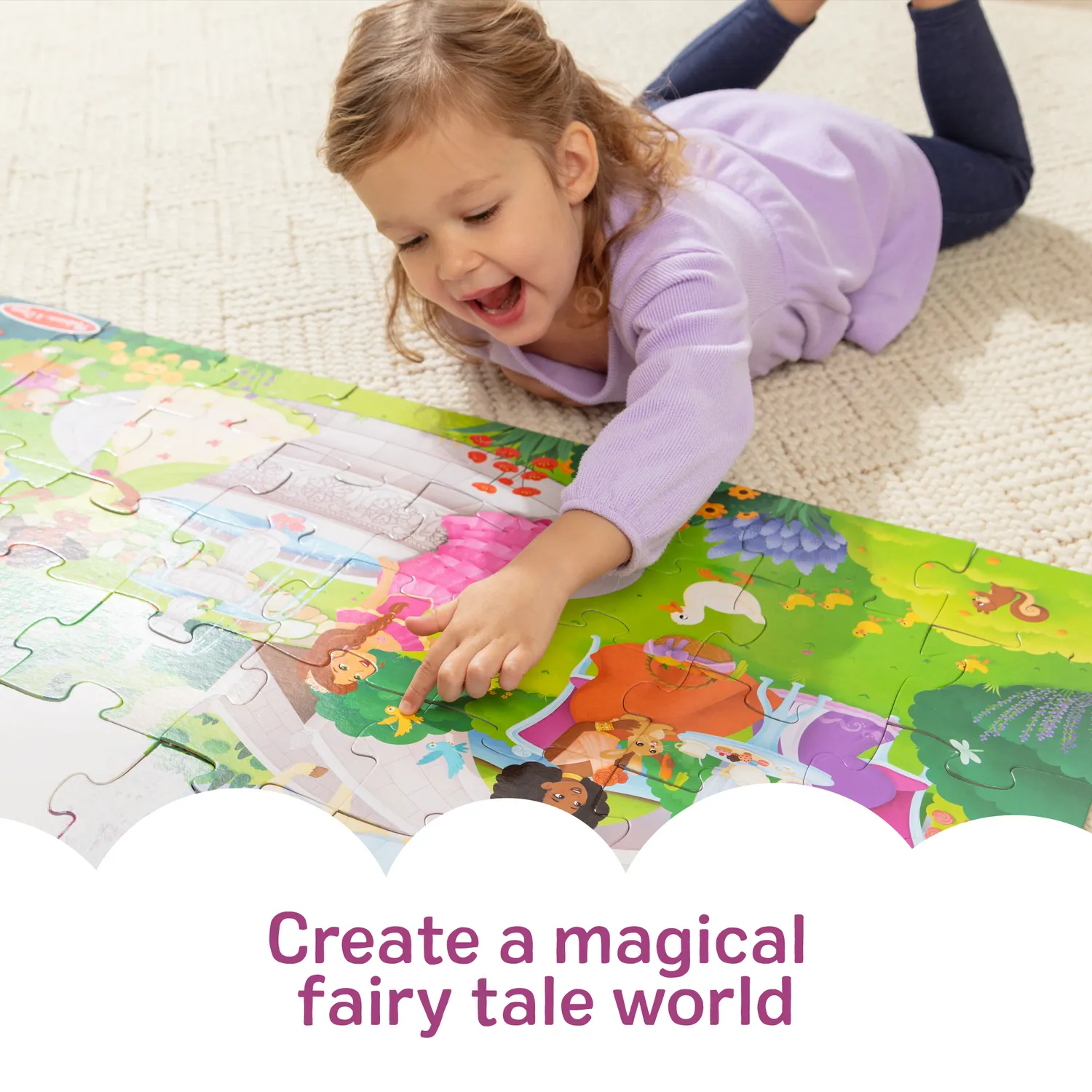 Melissa Doug Fairy Tale Castle Bodenpuzzle 48 Teile 91x61 cm