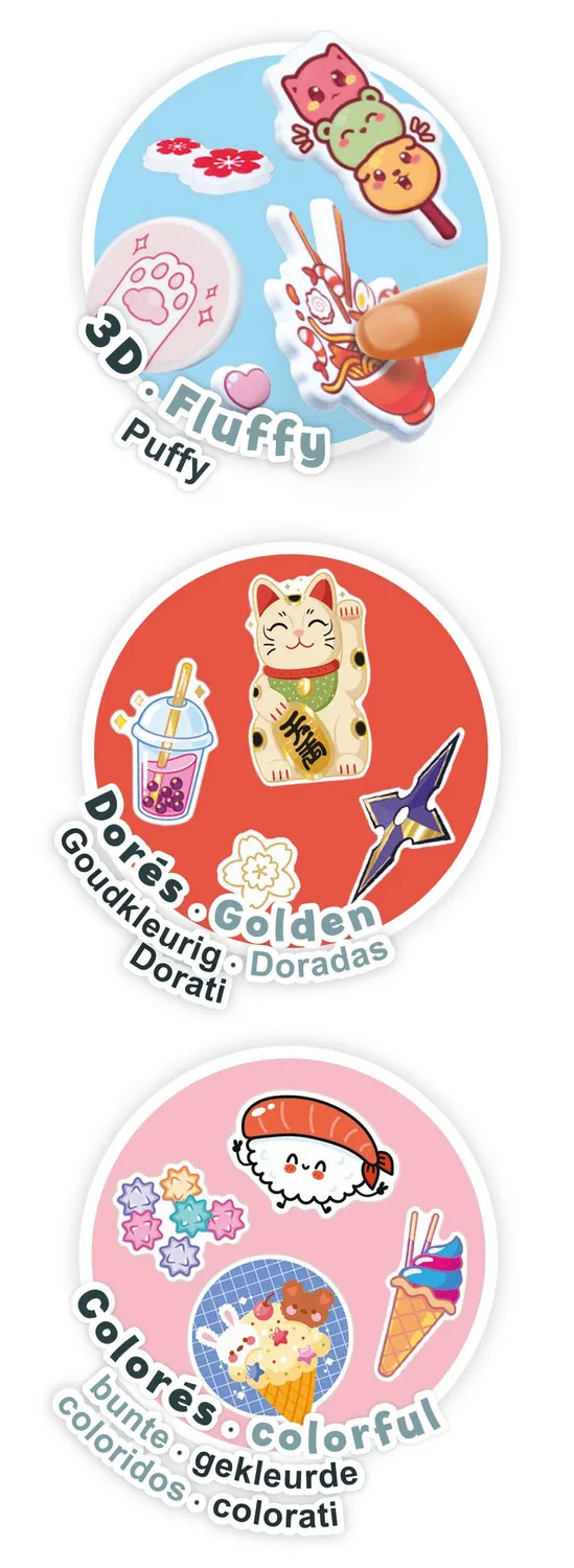 Buki France FK021 Sticker Manga Kawaii 200 Aufkleber