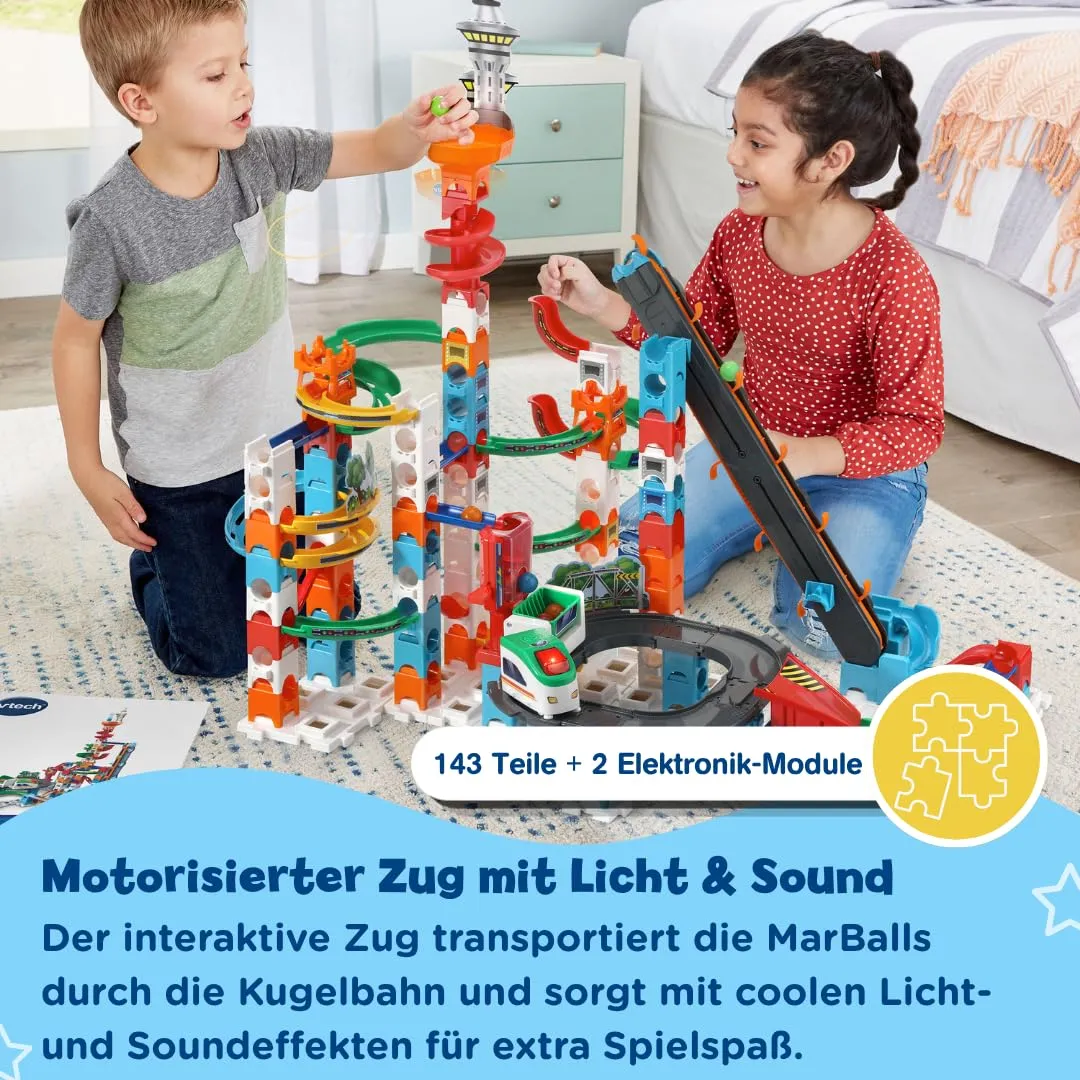 VTech Marble Rush Super Sky Tower XL300 E Kugelbahn 143 Teile