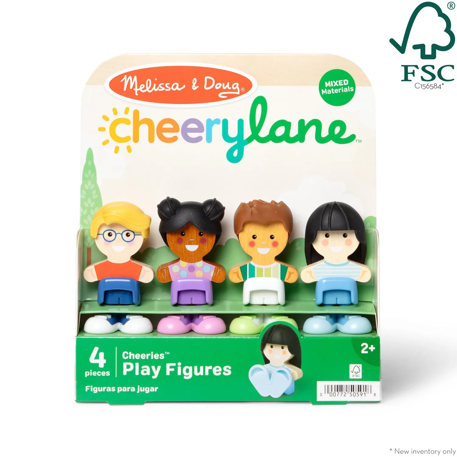 Melissa & Doug Cheery Lane Cheeries Spielfiguren 4er Set Holz