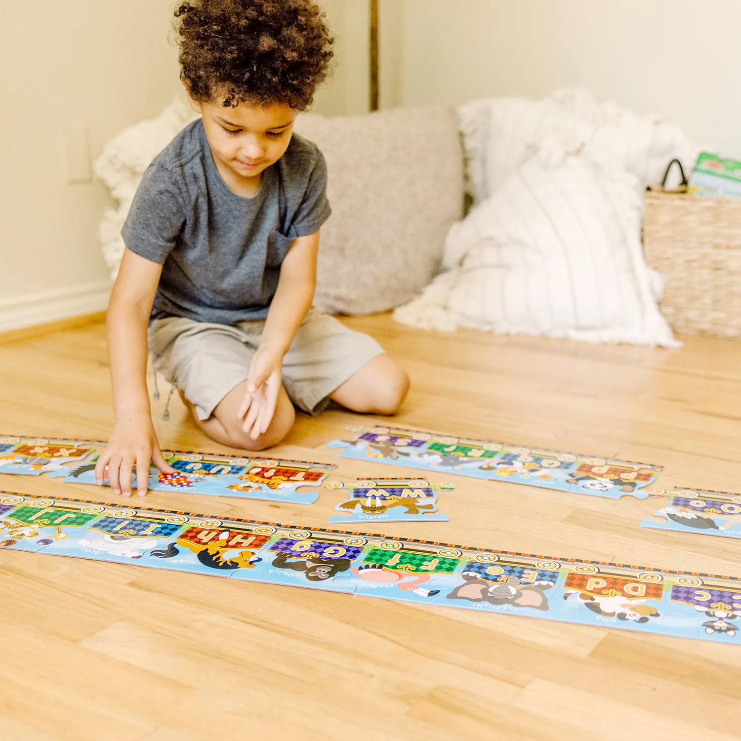 Melissa & Doug Alphabet Express Bodenpuzzle ABC 27 Teile