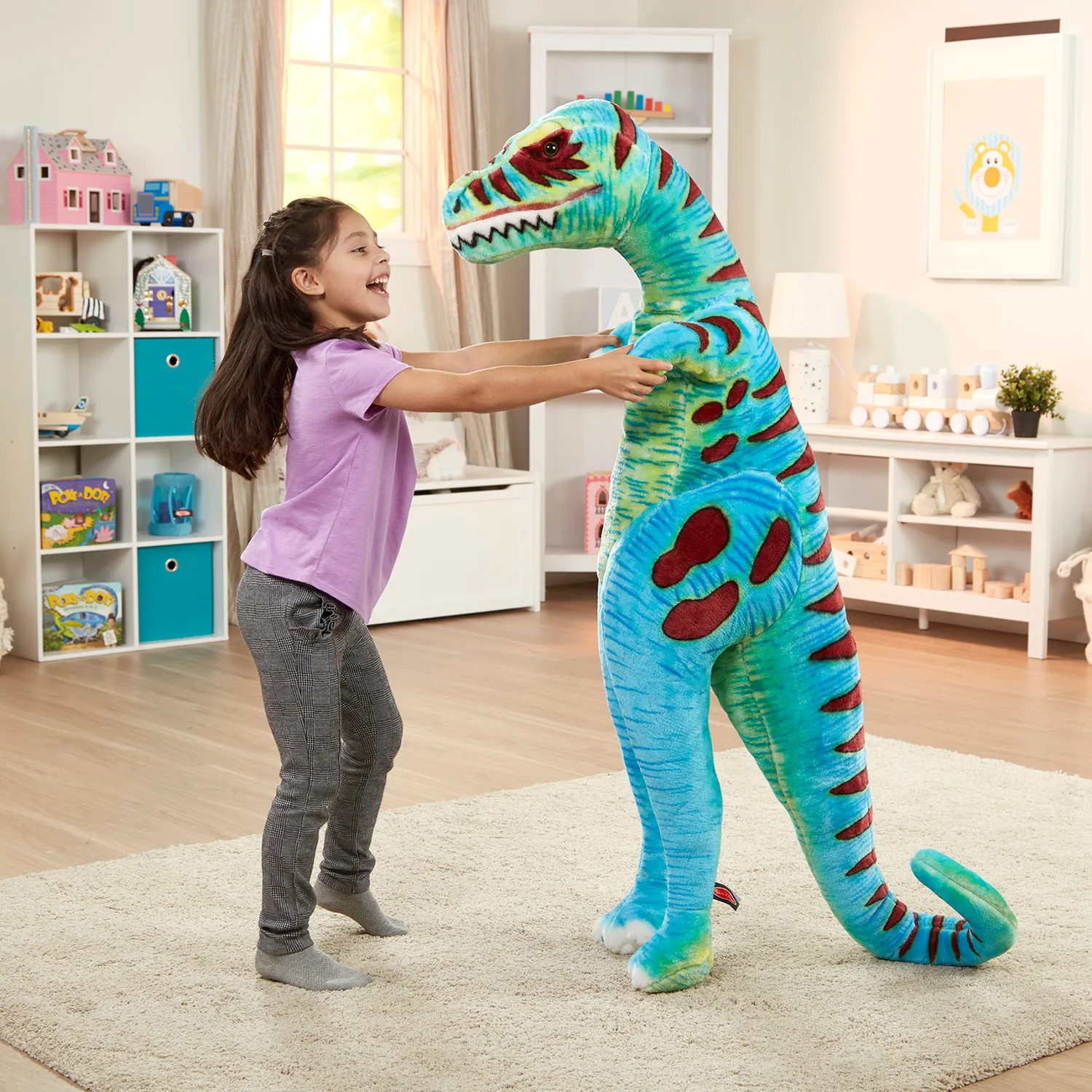Melissa & Doug T-Rex Plüschtier Riesig 130 cm Stehend