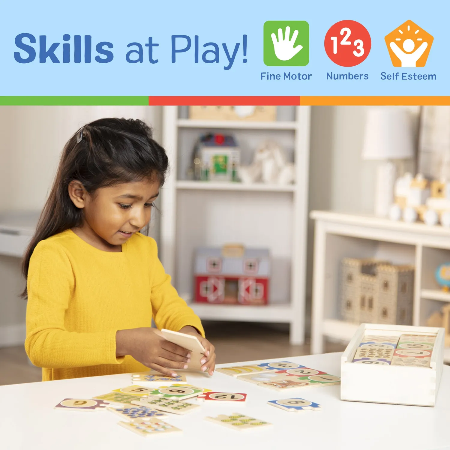Melissa Doug Self-Correcting Number Puzzles Zahlenpuzzle 40-tlg