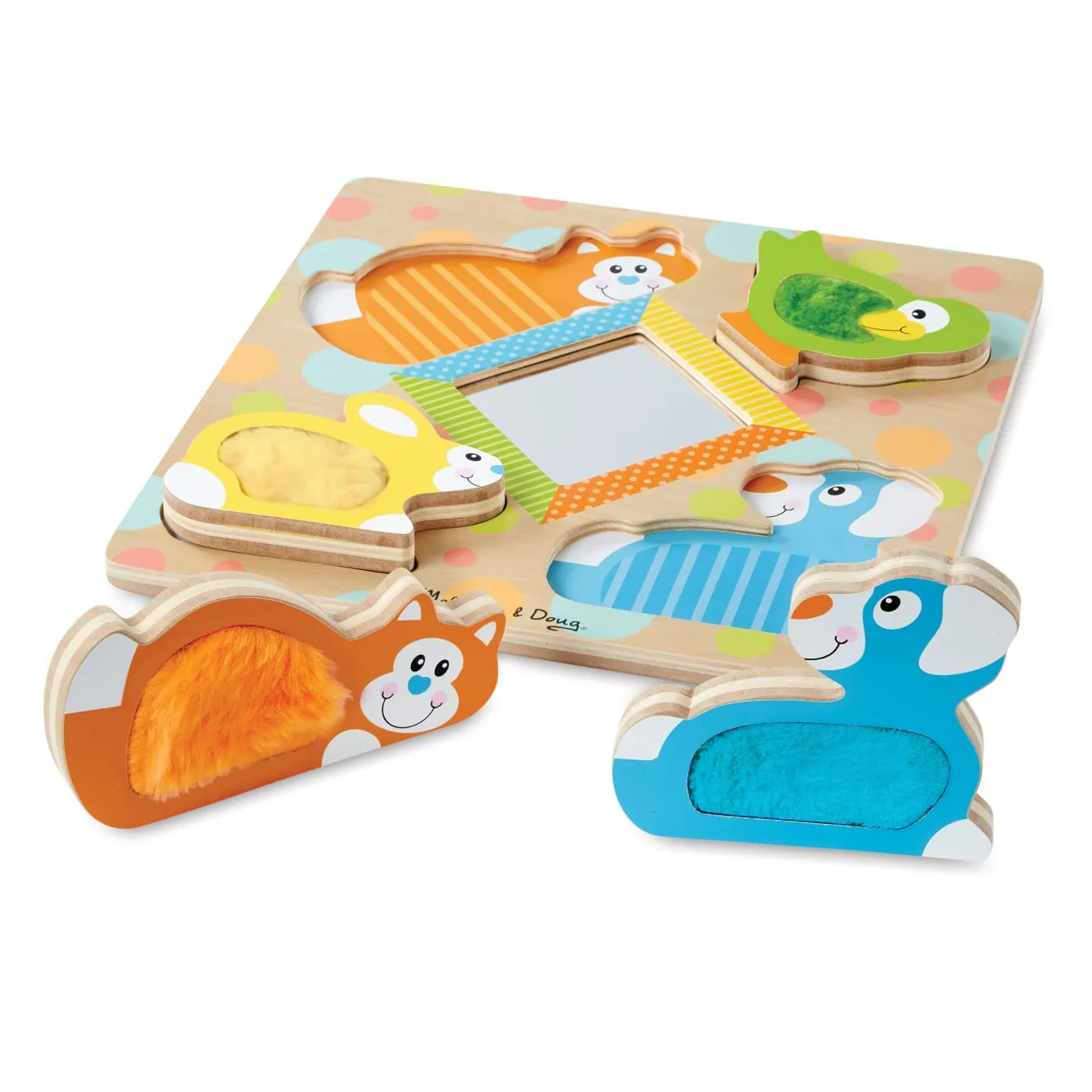 Melissa & Doug First Play Peek-a-Boo Pets Puzzle Holz