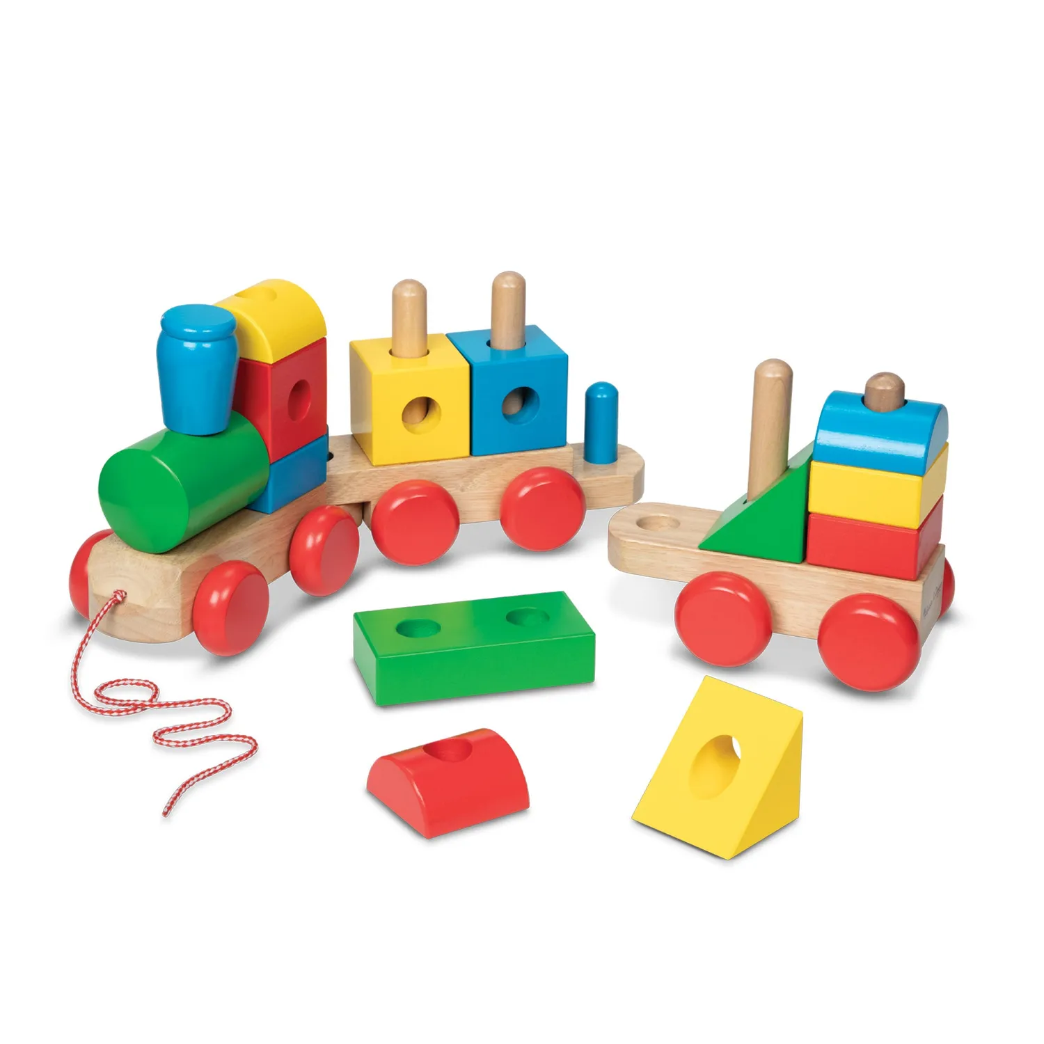 Melissa & Doug Jumbo Stacking Train Holz-Zug Stapeln Classic