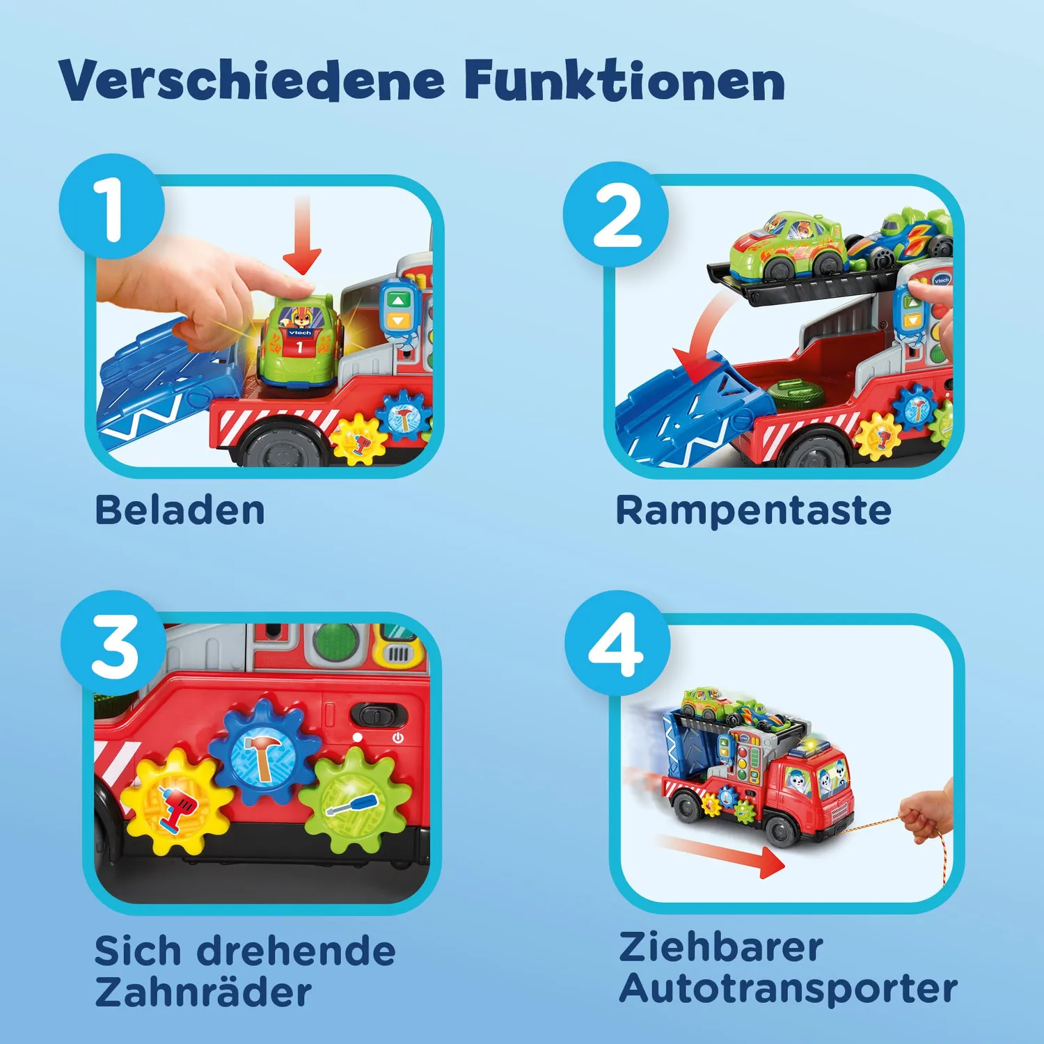 VTech Baby Autotransporter Abschleppwagen mit 2 Autos