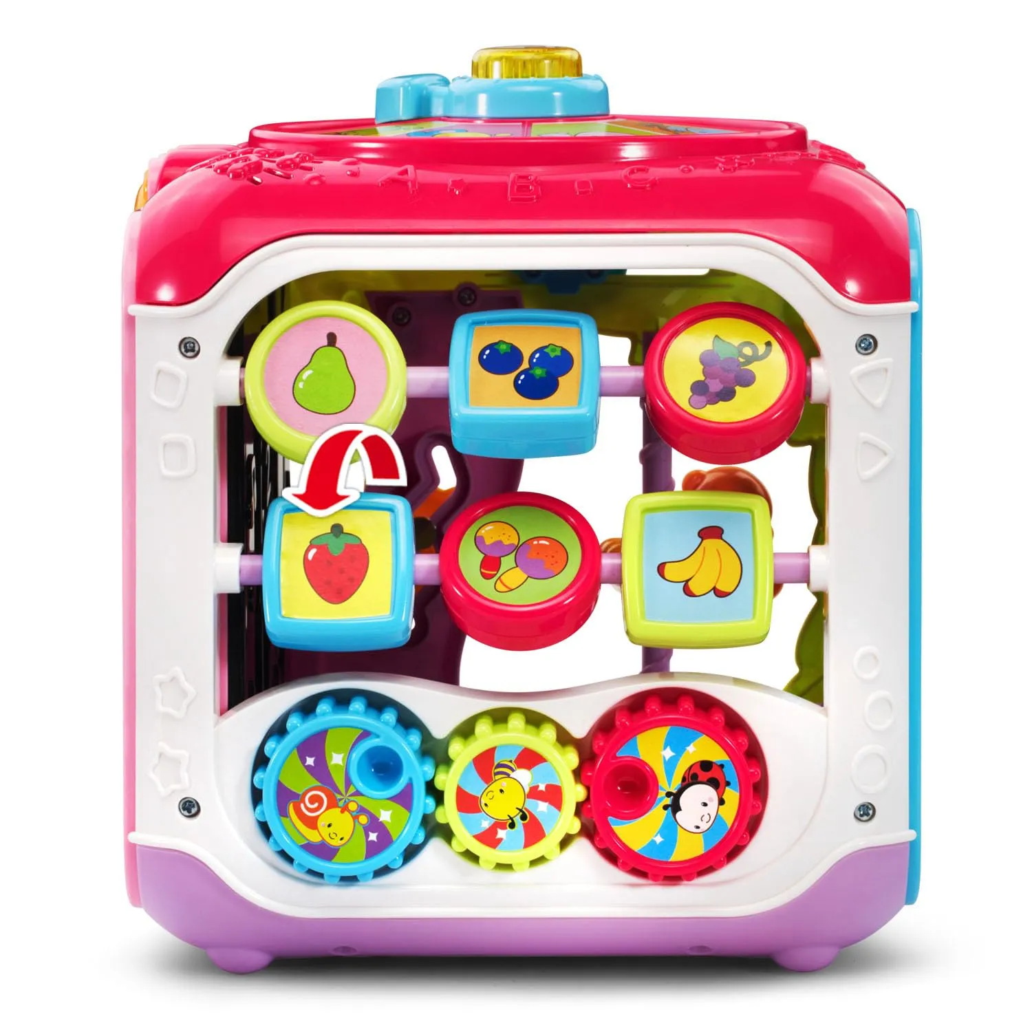 VTech Sortier- Entdeckungs-Aktivitätswürfel rosa 9 Monate