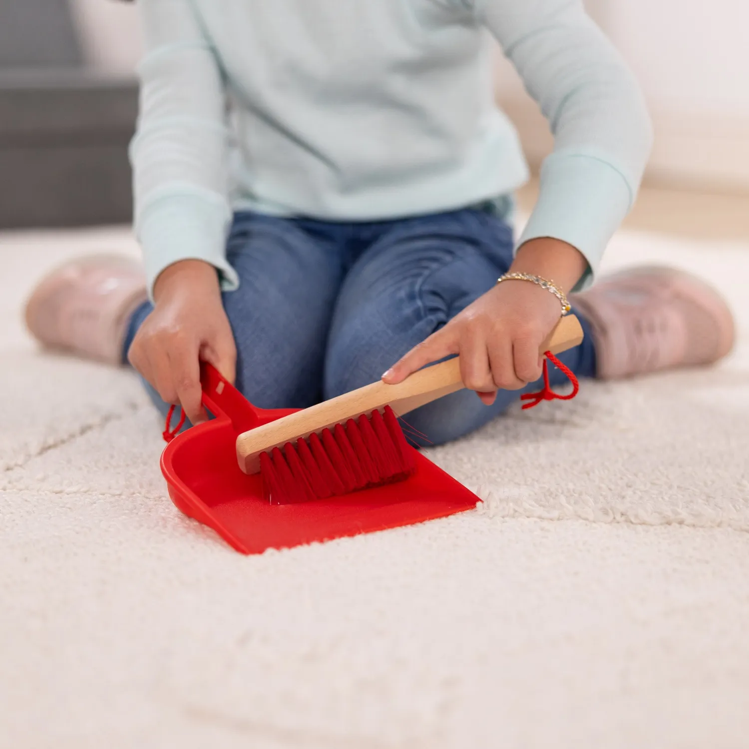 Melissa & Doug Dust Sweep Mop Kinder Kehrset 6-teilig
