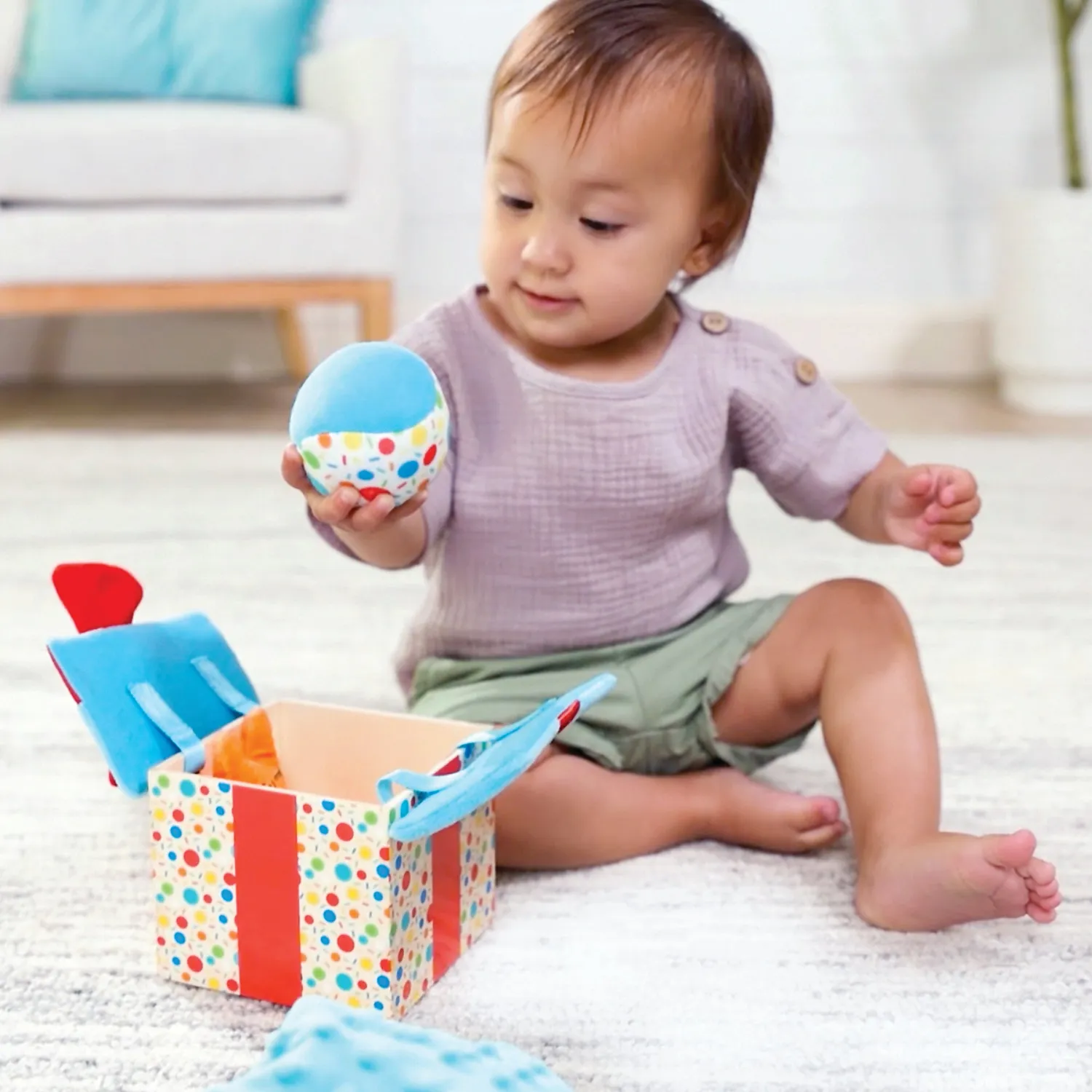 Melissa & Doug Geschenkbox Holz Babyspielzeug Textur