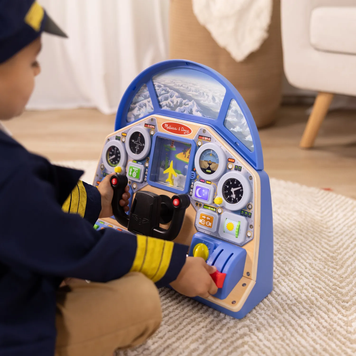 Melissa & Doug Jet Pilot Interactive Dashboard Cockpit