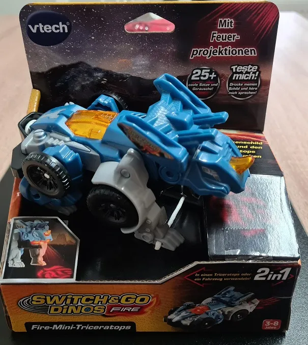 VTech Switch and Go Dinos Fire-Mini-Triceratops Auto