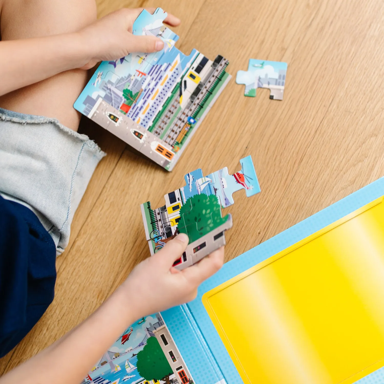 Melissa & Doug Take-Along Magnetpuzzle Fahrzeuge 2x15 Teile ab 3 J.