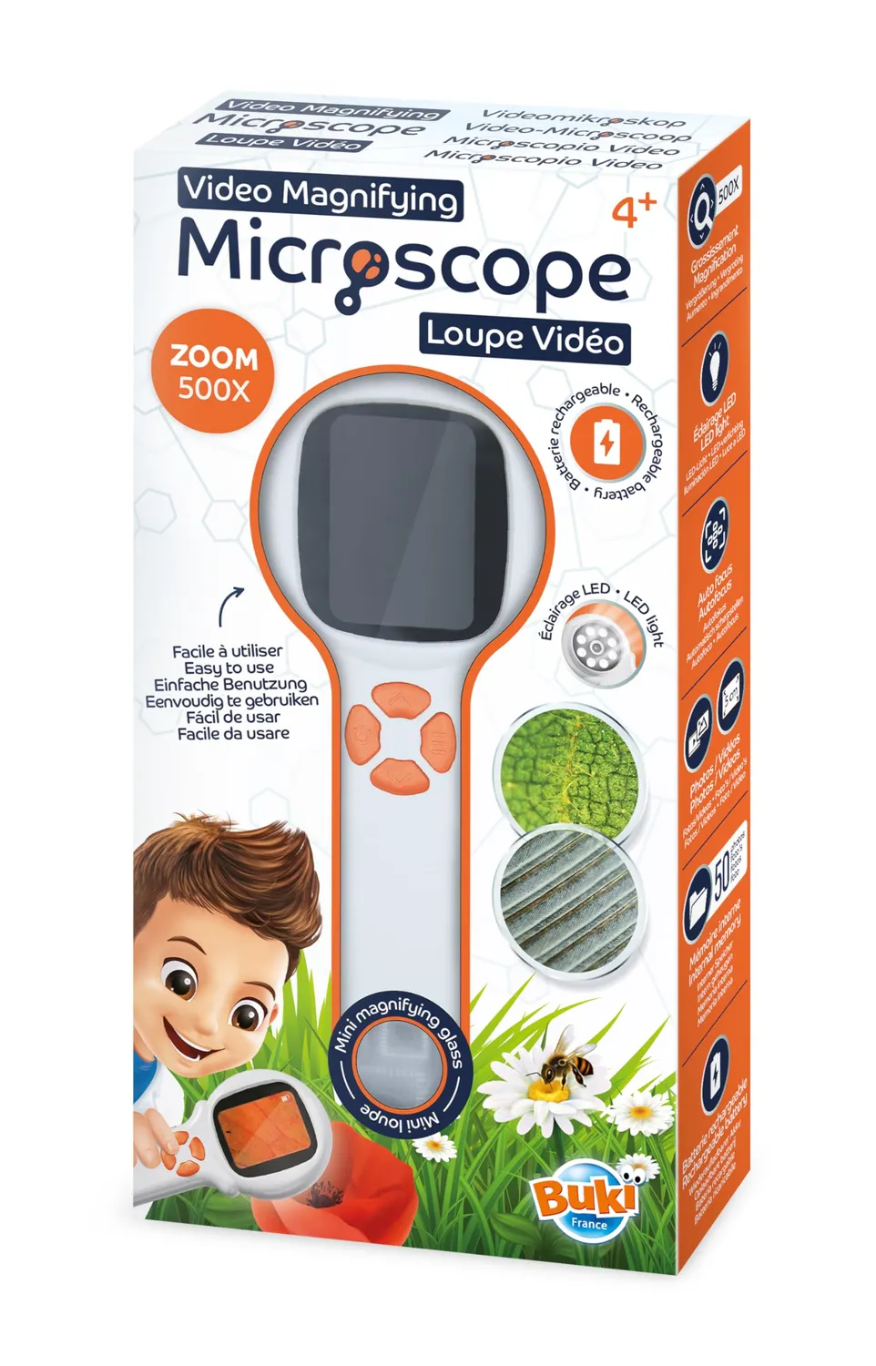 Buki France MR300 Mikroskoplupe 500x Video Display LED