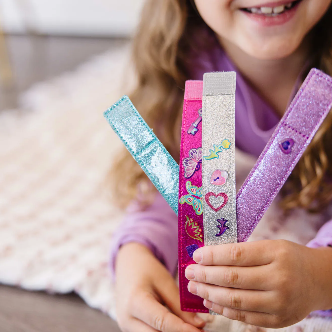 Melissa & Doug Design-Your-Own Armbänder Bastelset Glitzer