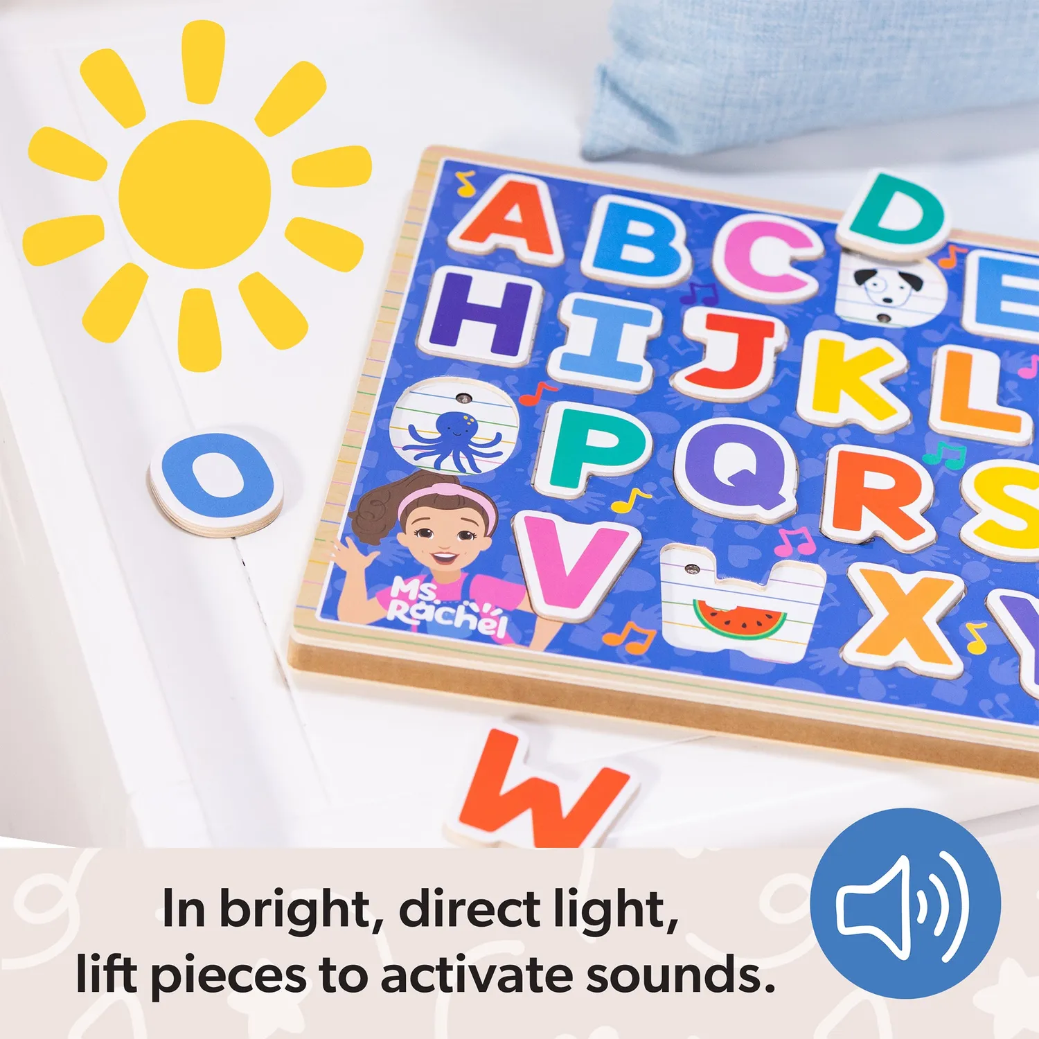 Melissa & Doug Ms. Rachel Phonics ABC Soundpuzzle Holz