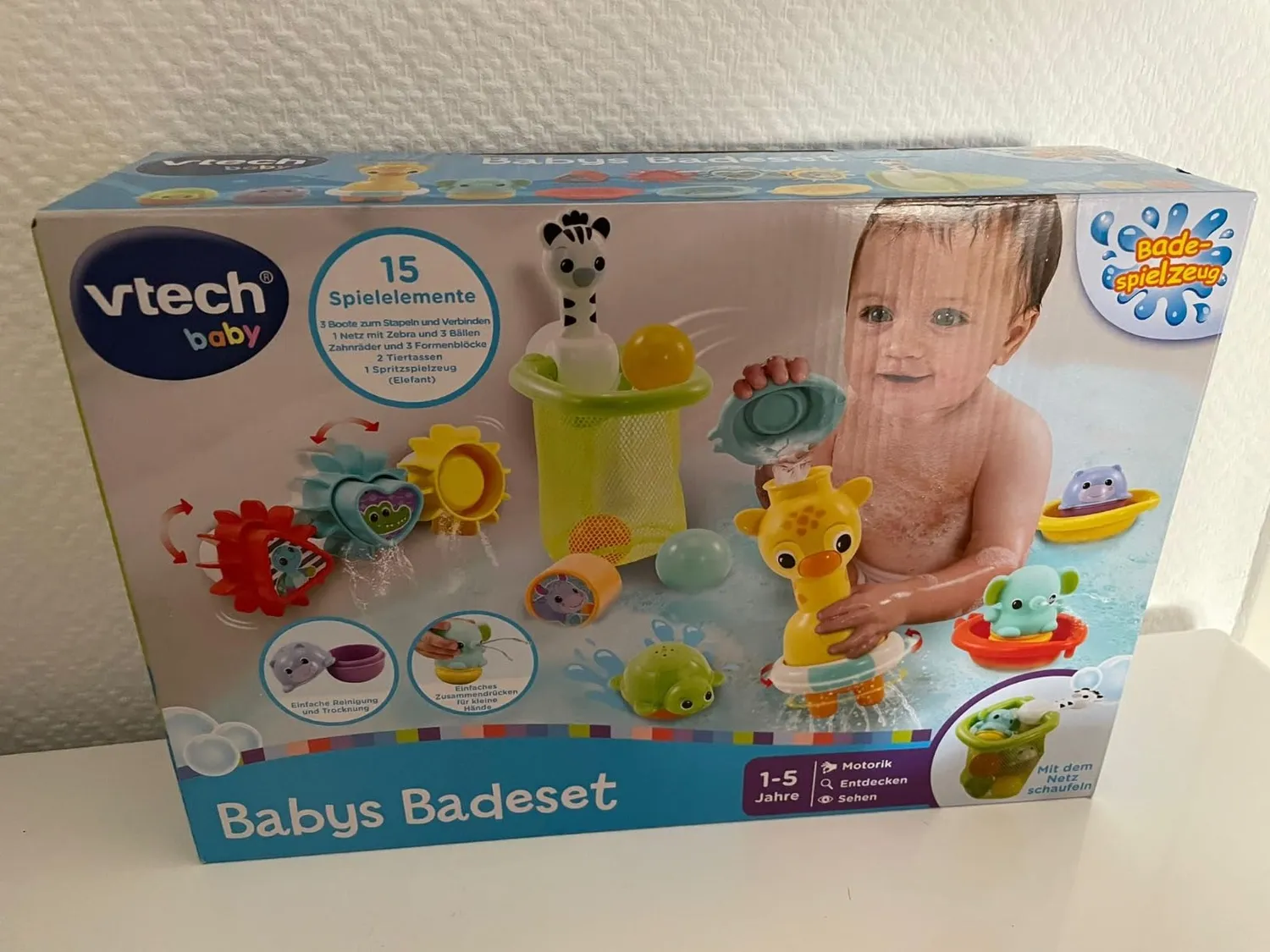 VTech Baby Badeset 6-teilig Badespielzeug mit 15 Elementen