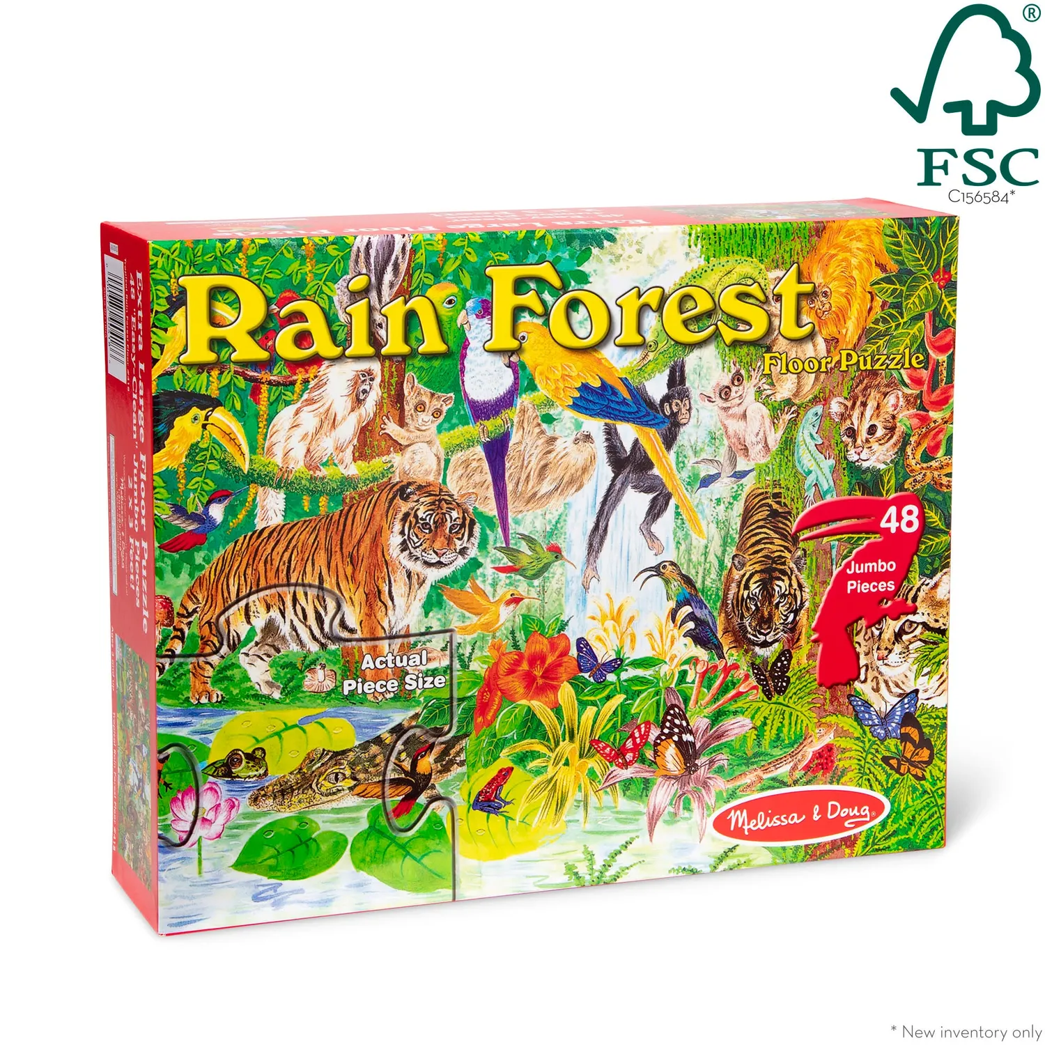 Melissa & Doug Rainforest Bodenpuzzle 48 Teile