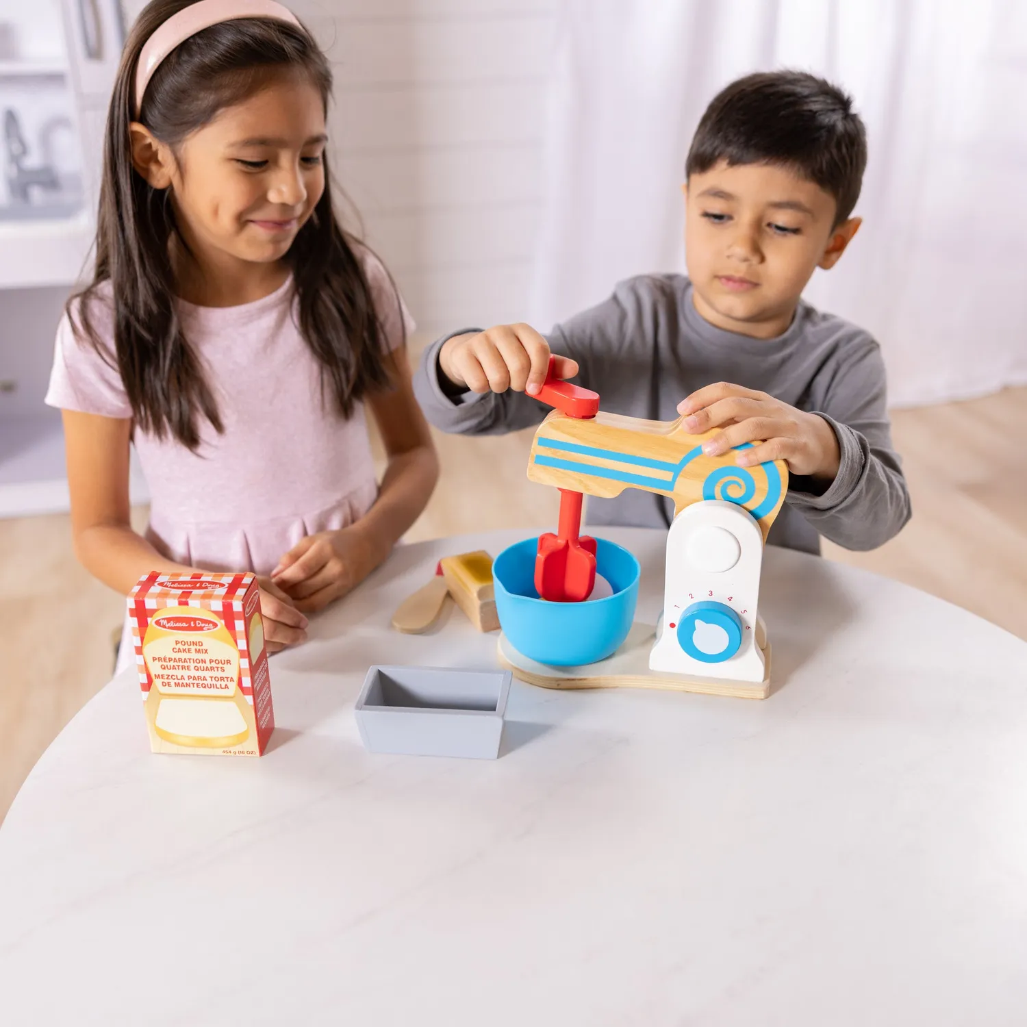 Melissa & Doug Make-a-Cake Mixer Set Holz Kuchenspiel