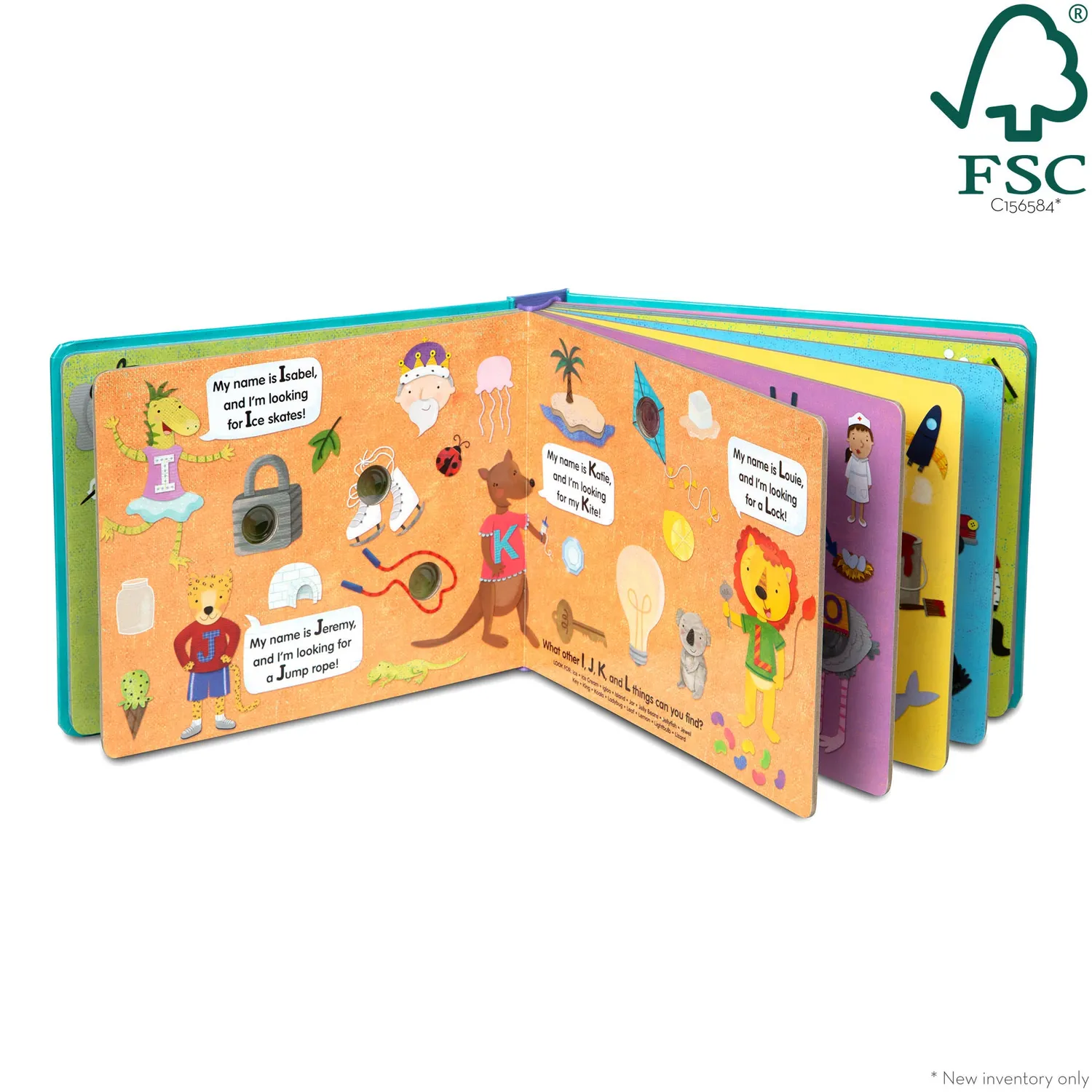 Melissa & Doug Poke-a-Dot Alphabet Pappbilderbuch ABC