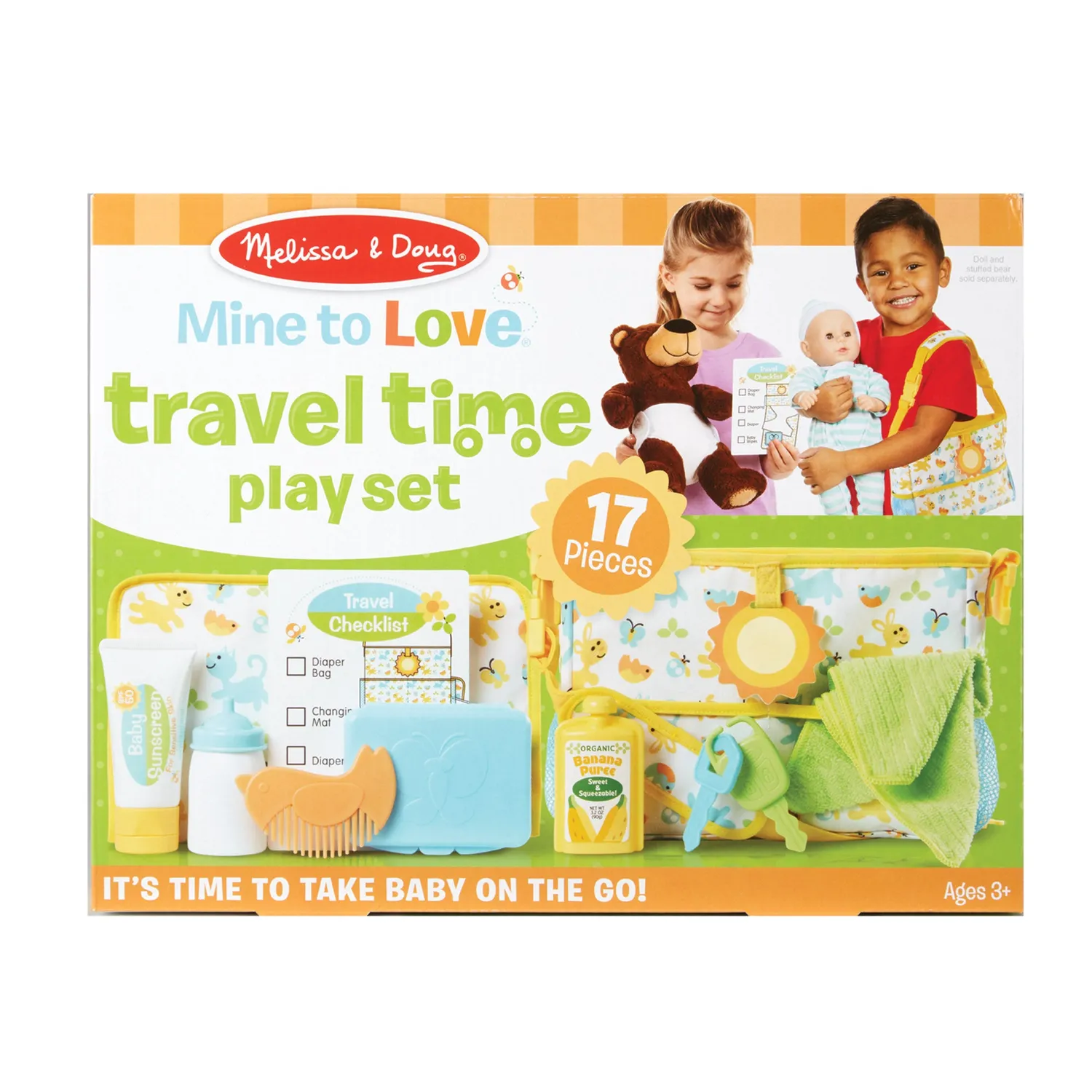 Melissa & Doug Mine to Love Travel Time Puppen Spielset 17-teilig