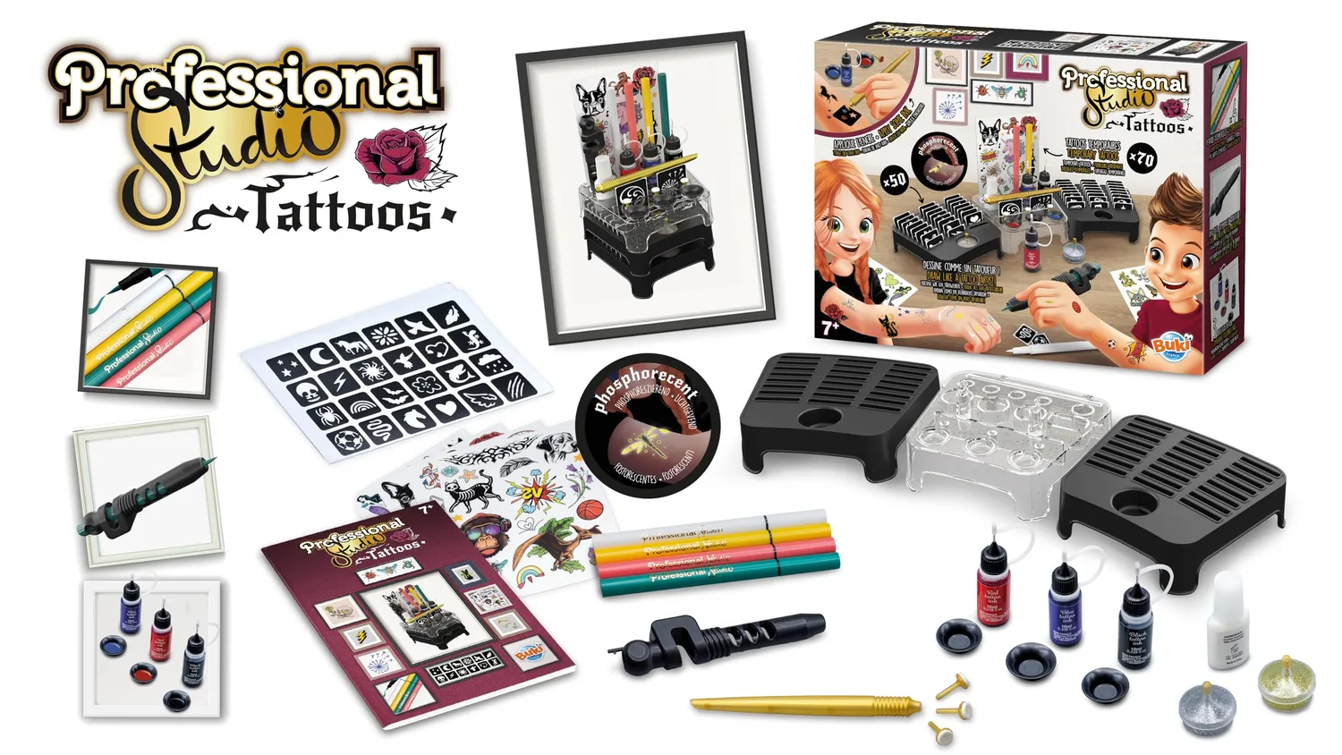 Buki Prof. Studio 5437 Tattoo-Set temporär Schwarz