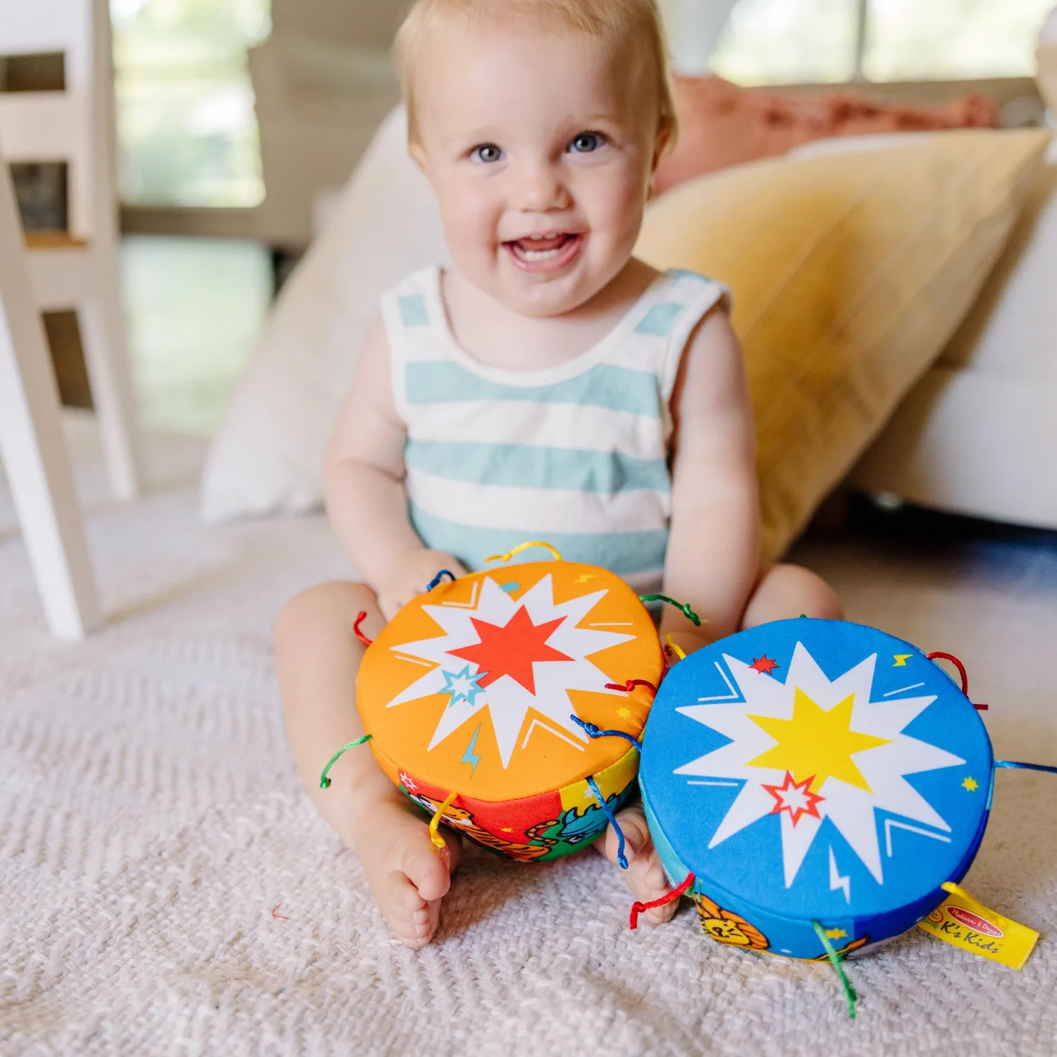 Melissa & Doug K's Kids Musical Bongos Babytrommel Stoff