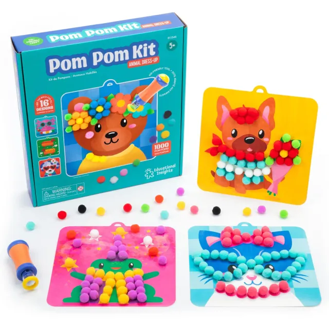 Learning Resources Skill Builders Pom-Pom-Kit Bastelset 1000 Teile ab 5 Jahren