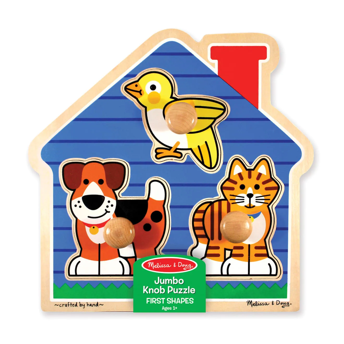 Melissa & Doug House Pets Holzpuzzle 3 Teile Baby