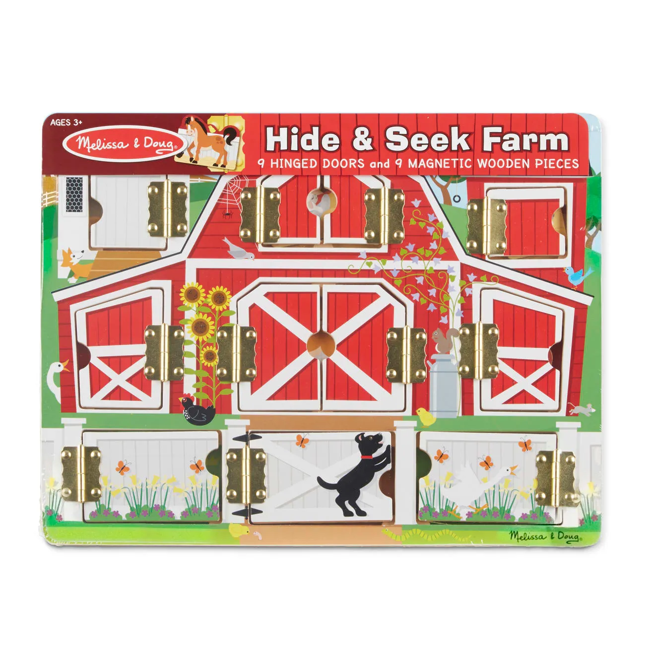 Melissa & Doug Hide & Seek Farm Magnetspiel Holz ab 3 Jahre