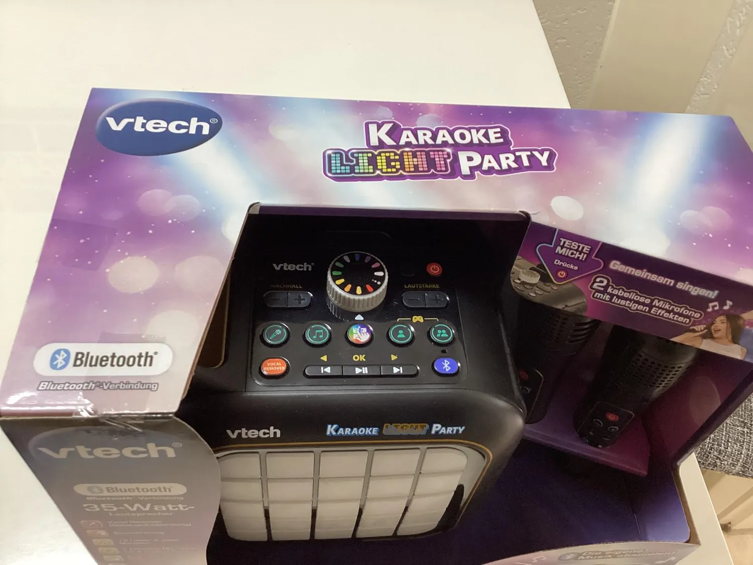 VTech Karaoke Light Party Bluetooth 2 Mikrofone Kinder