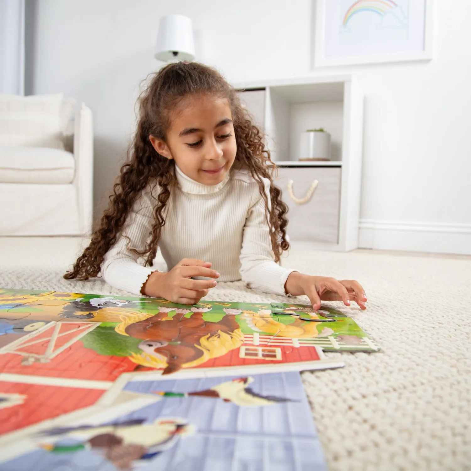 Melissa & Doug Busy Barn Bodenpuzzle Scheune 32 Teile