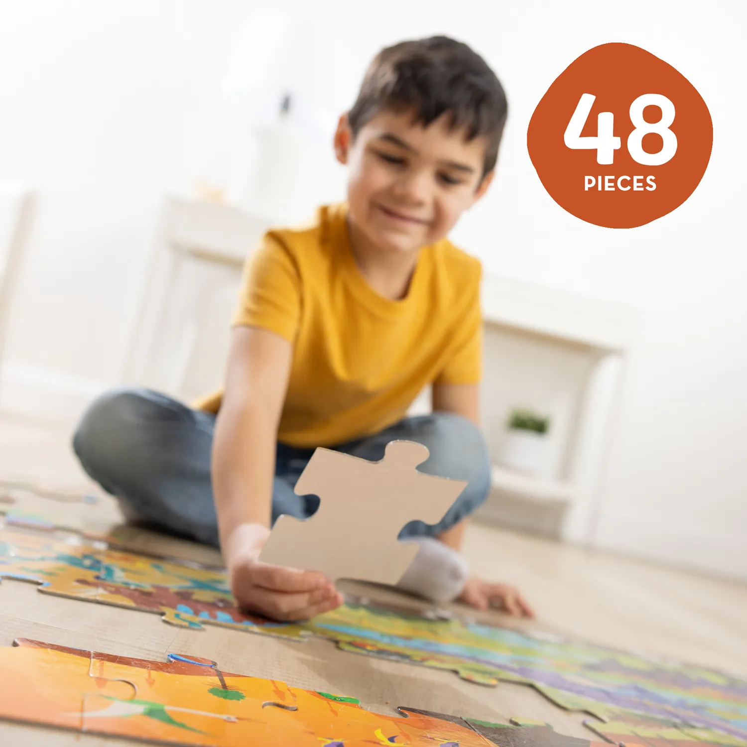 Melissa & Doug Land of Dinosaurs Bodenpuzzle 48 Teile ab 3 Jahren