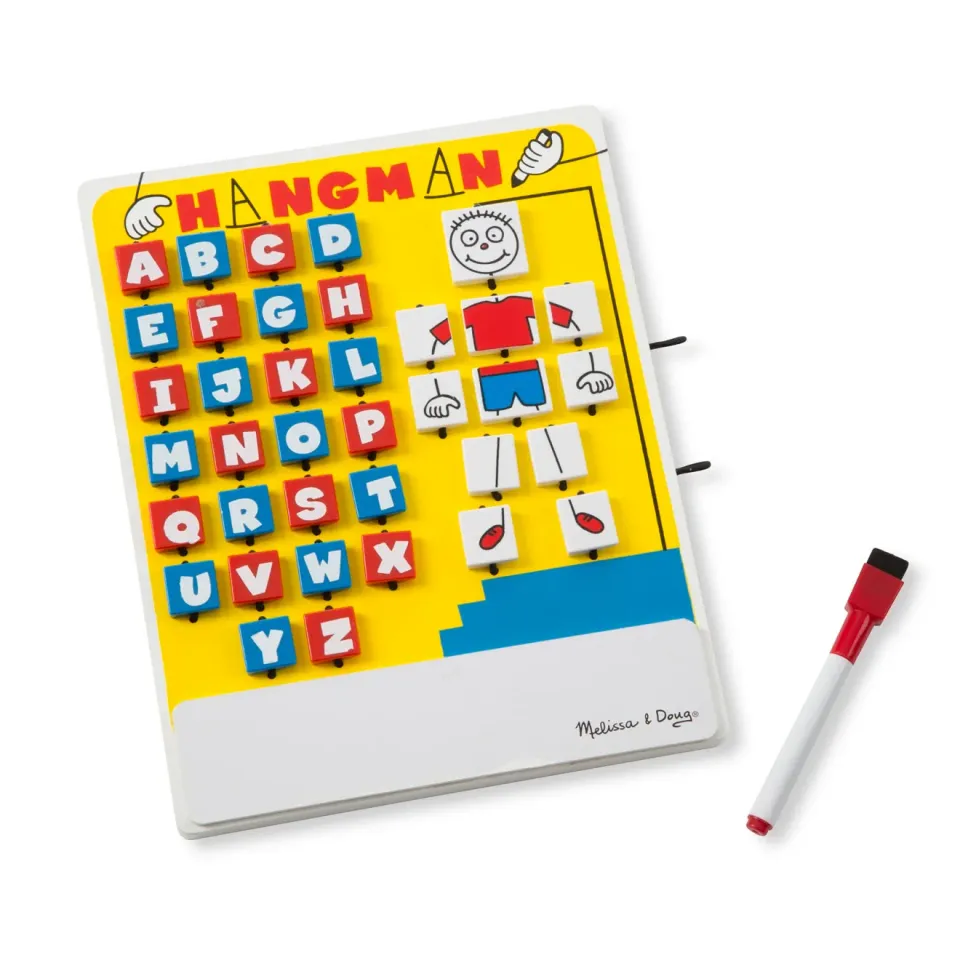Melissa & Doug Flip-to-Win Hangman Reisespiel Holz