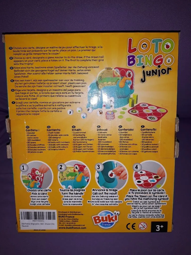 Buki Bingo Junior 5602 Bingospiel ab 3 Jahren