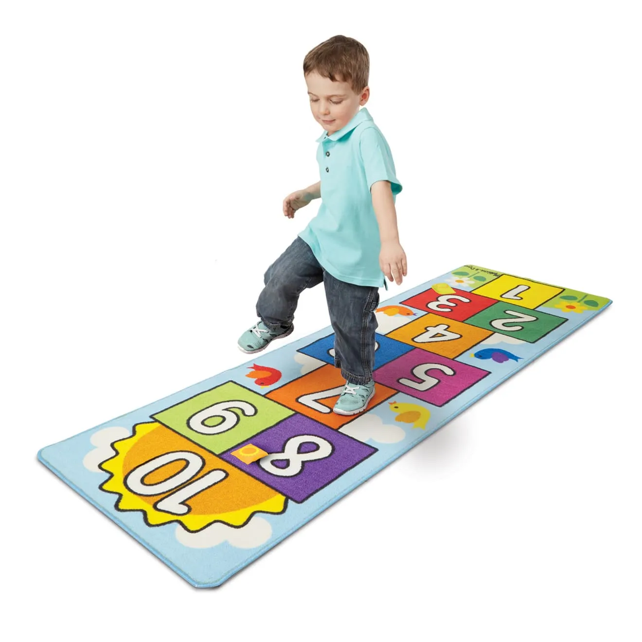 Melissa & Doug Hop & Count Hopscotch Rug Hüpfteppich