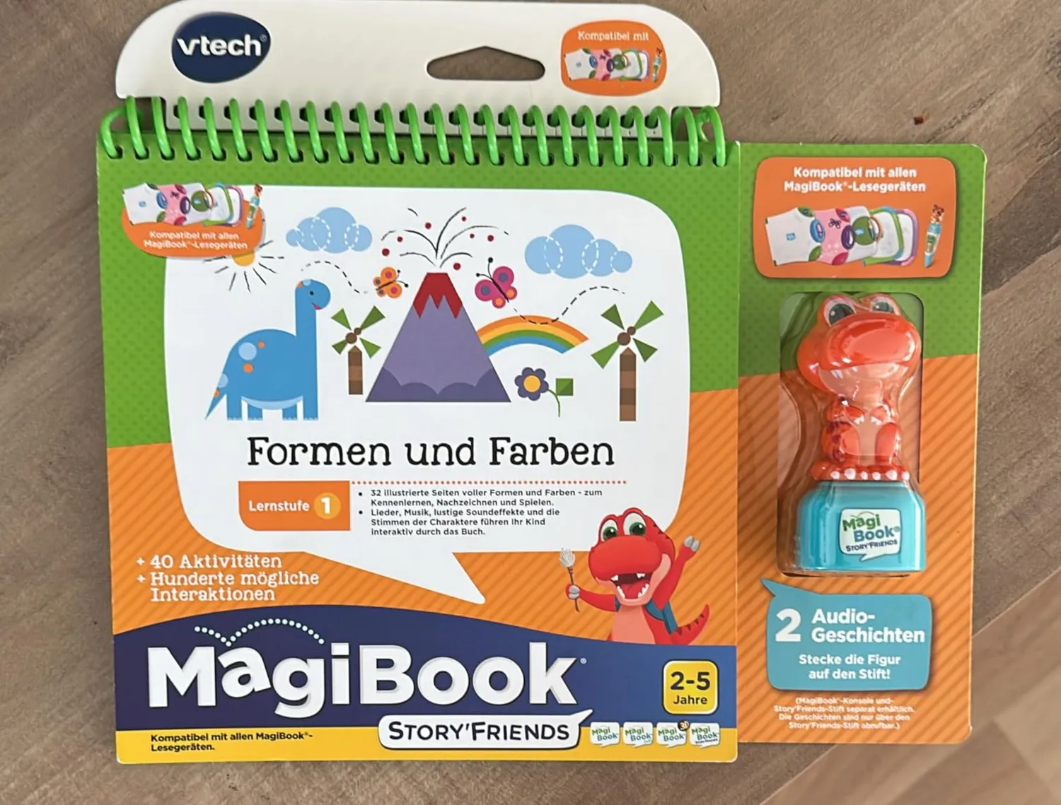 VTech MagiBook Formen und Farben Lernbuch Stufe 1 mit Dino