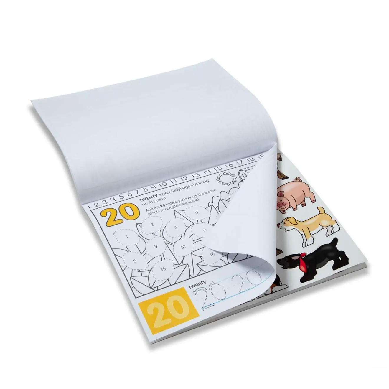 Melissa & Doug Numbers Activity Pad Malblock Zahlen 20 Seiten