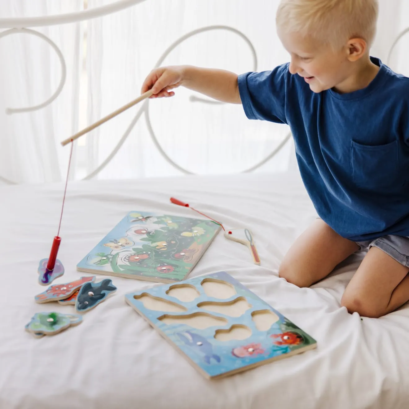 Melissa & Doug Bug-Catching Magnetpuzzle Insekten Holz 10-teilig