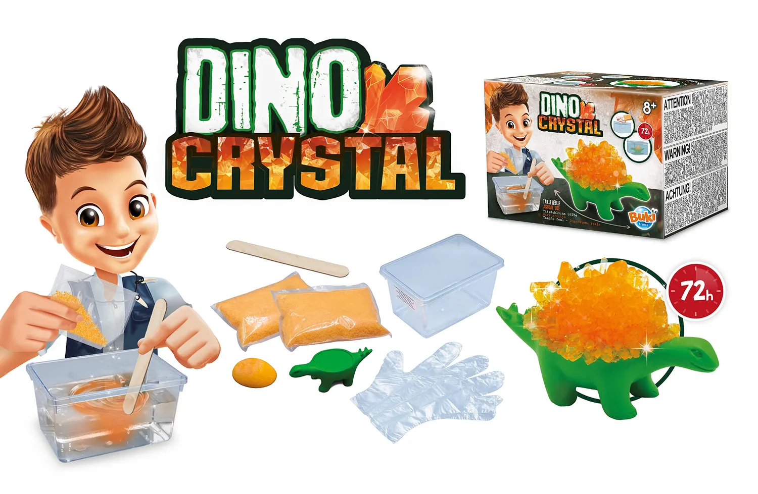 Buki 9009 Dinosaurier-Kristalle Experimentierset ab 8 Jahren