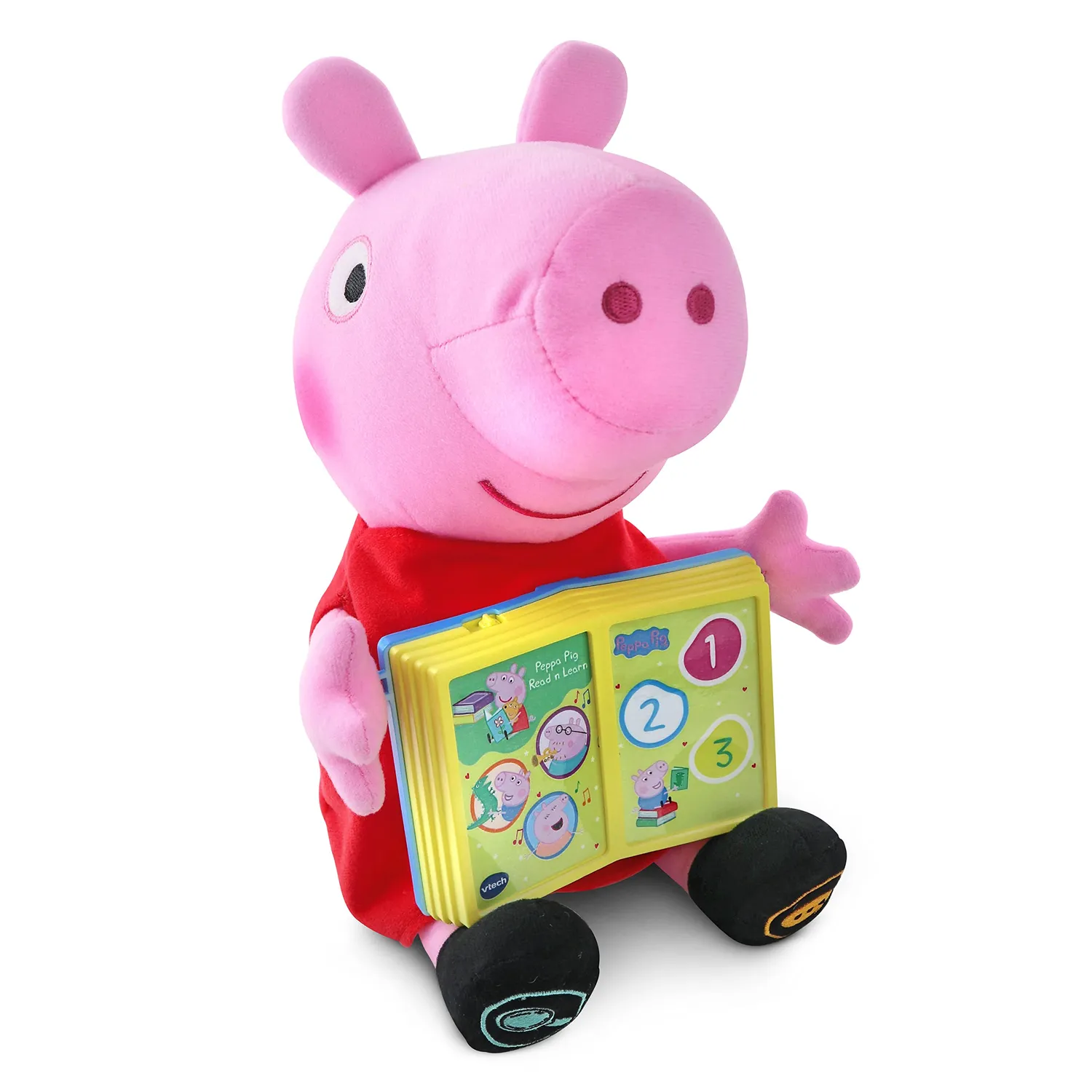 VTech Peppa 80-552222 Plüschtier spanisch mit Hörbüchern