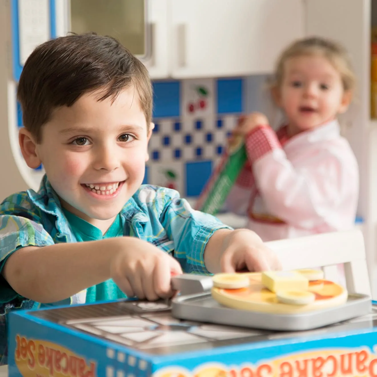 Melissa & Doug Flip & Serve Pancake Set Pfannkuchen Holz