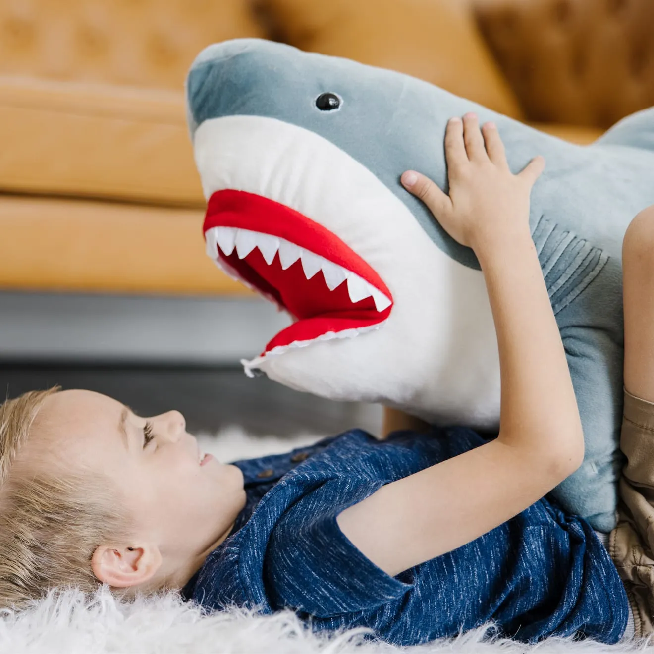 Melissa & Doug Shark Giant Plüschtier Hai riesig 90 cm