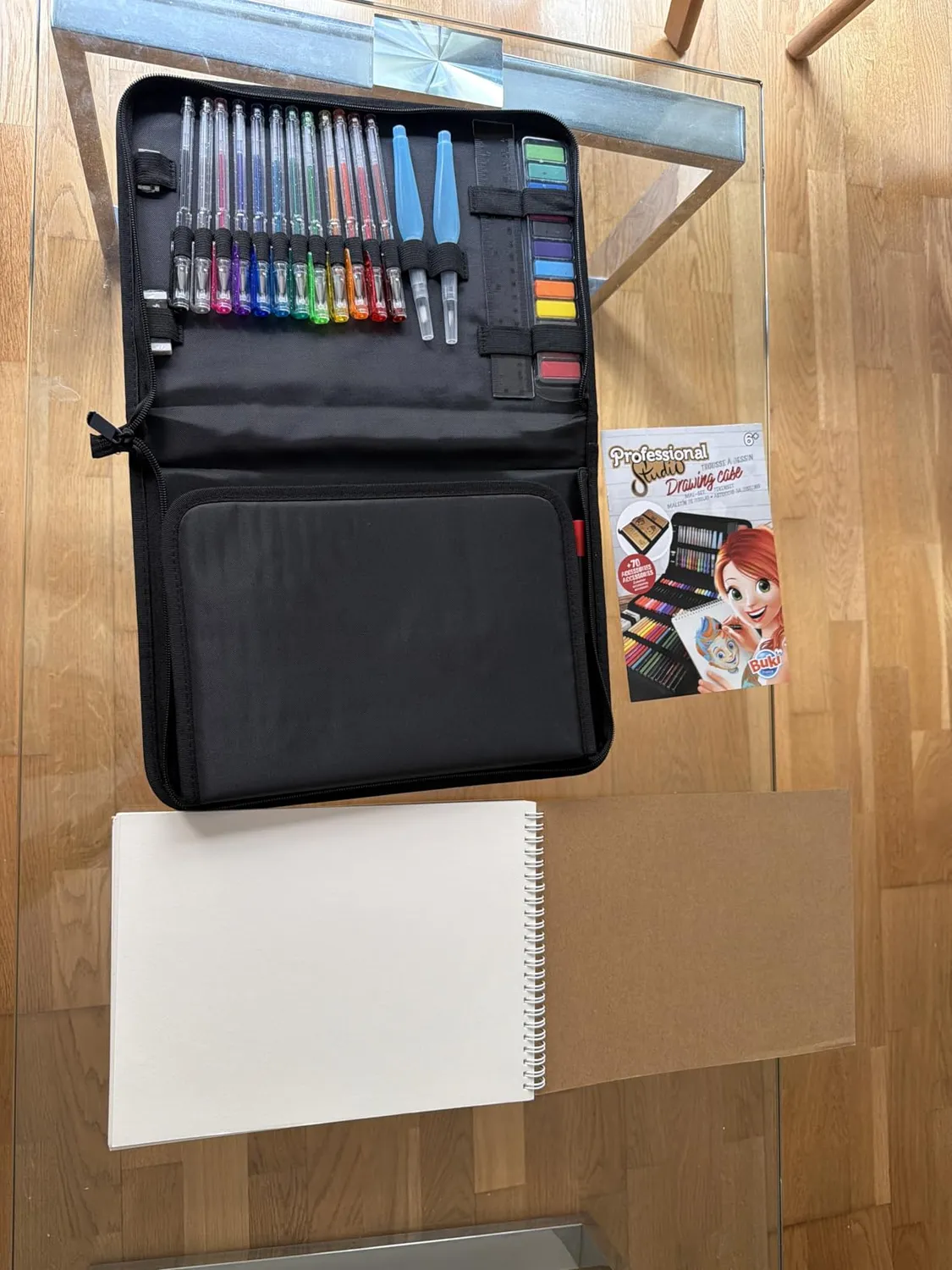 Buki Professional Studio 5436 Mal-Set Malkoffer mit Zeichenblock