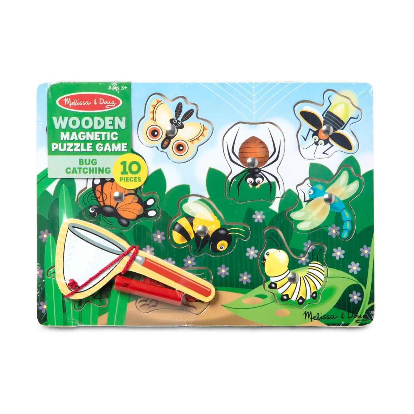 Melissa & Doug Bug-Catching Magnetpuzzle Insekten Holz 10-teilig