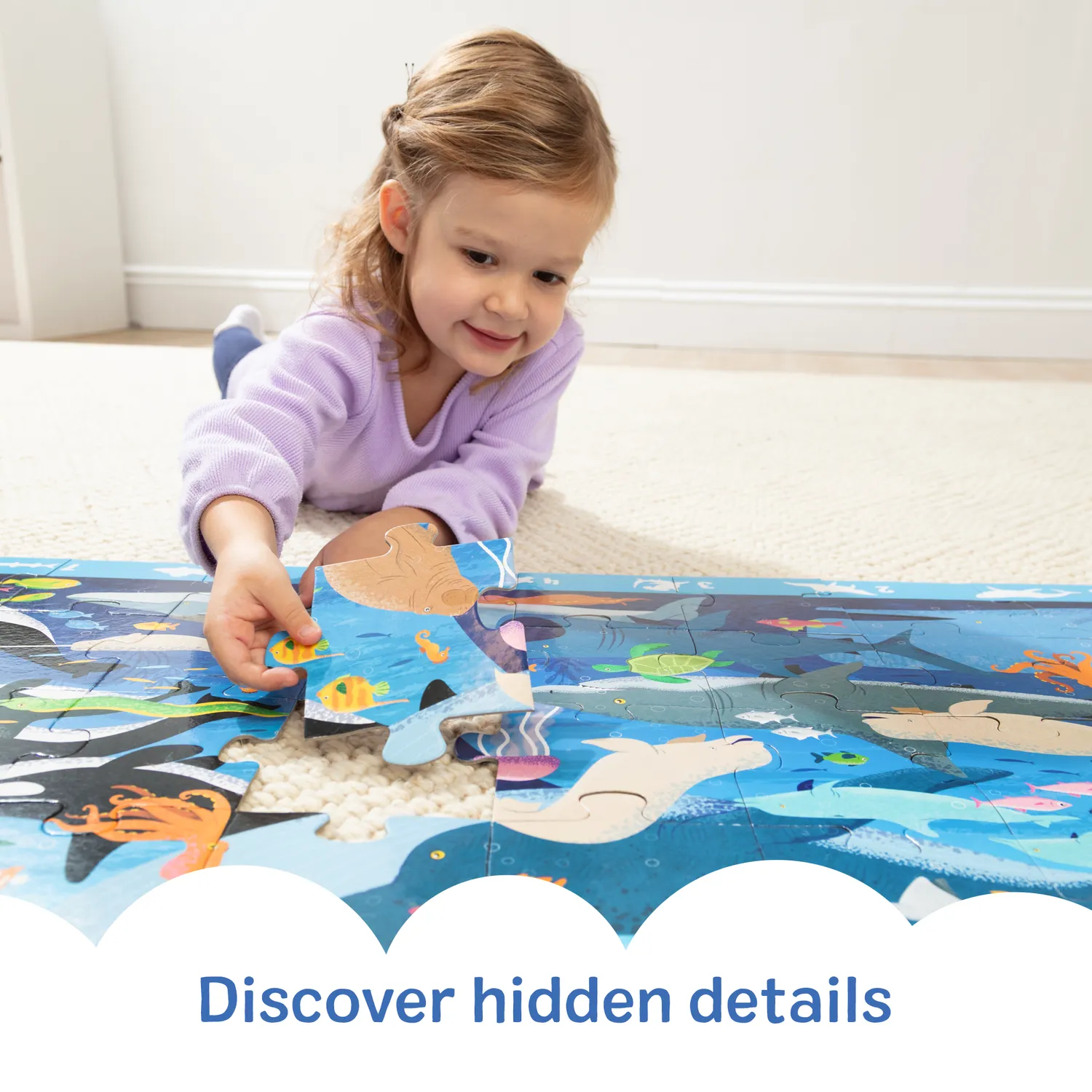 Melissa & Doug Beneath the Waves Bodenpuzzle 48 Teile Meer