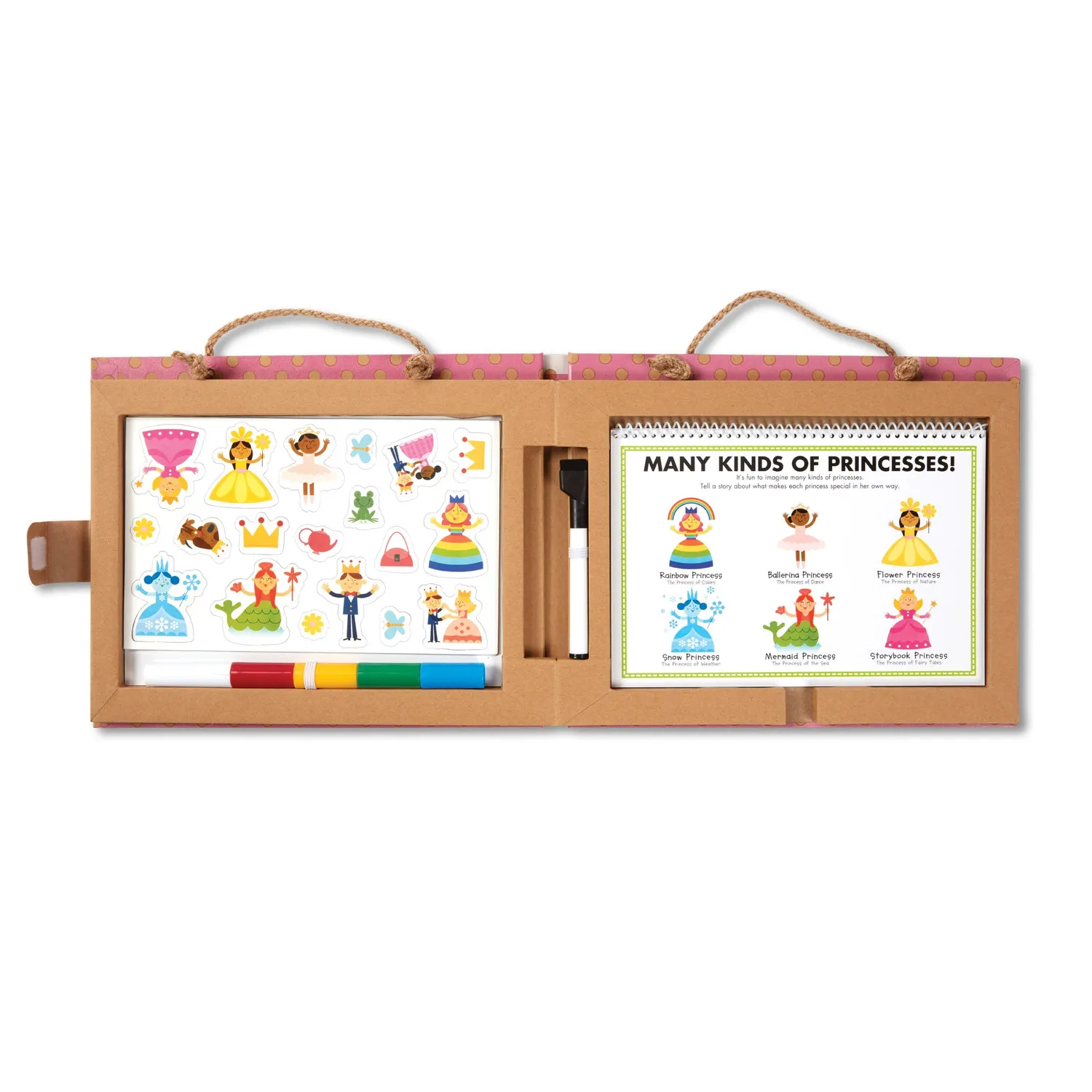 Melissa & Doug Natural Play Princesses Malset magnetisch 54-teilig