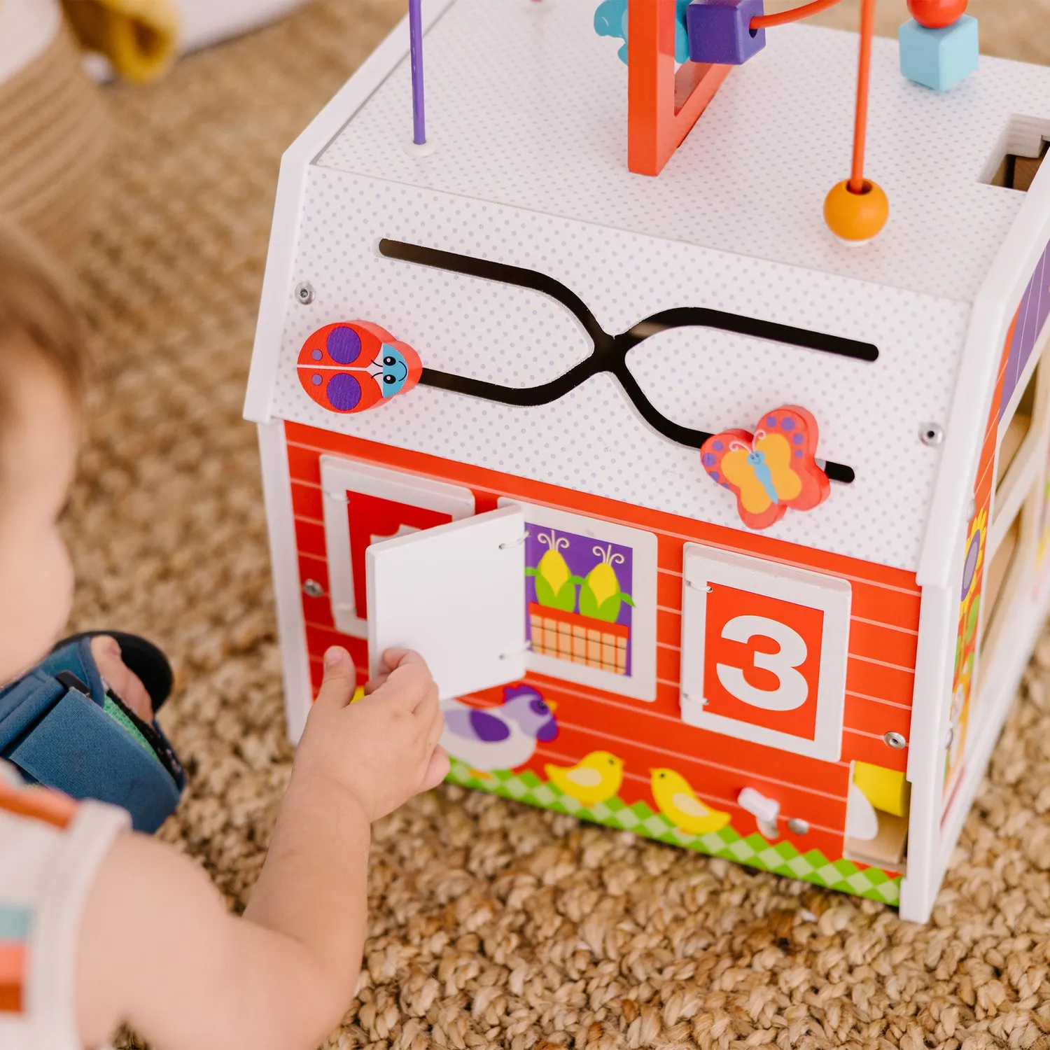 Melissa & Doug First Play Activity Barn Bauernhof Holz